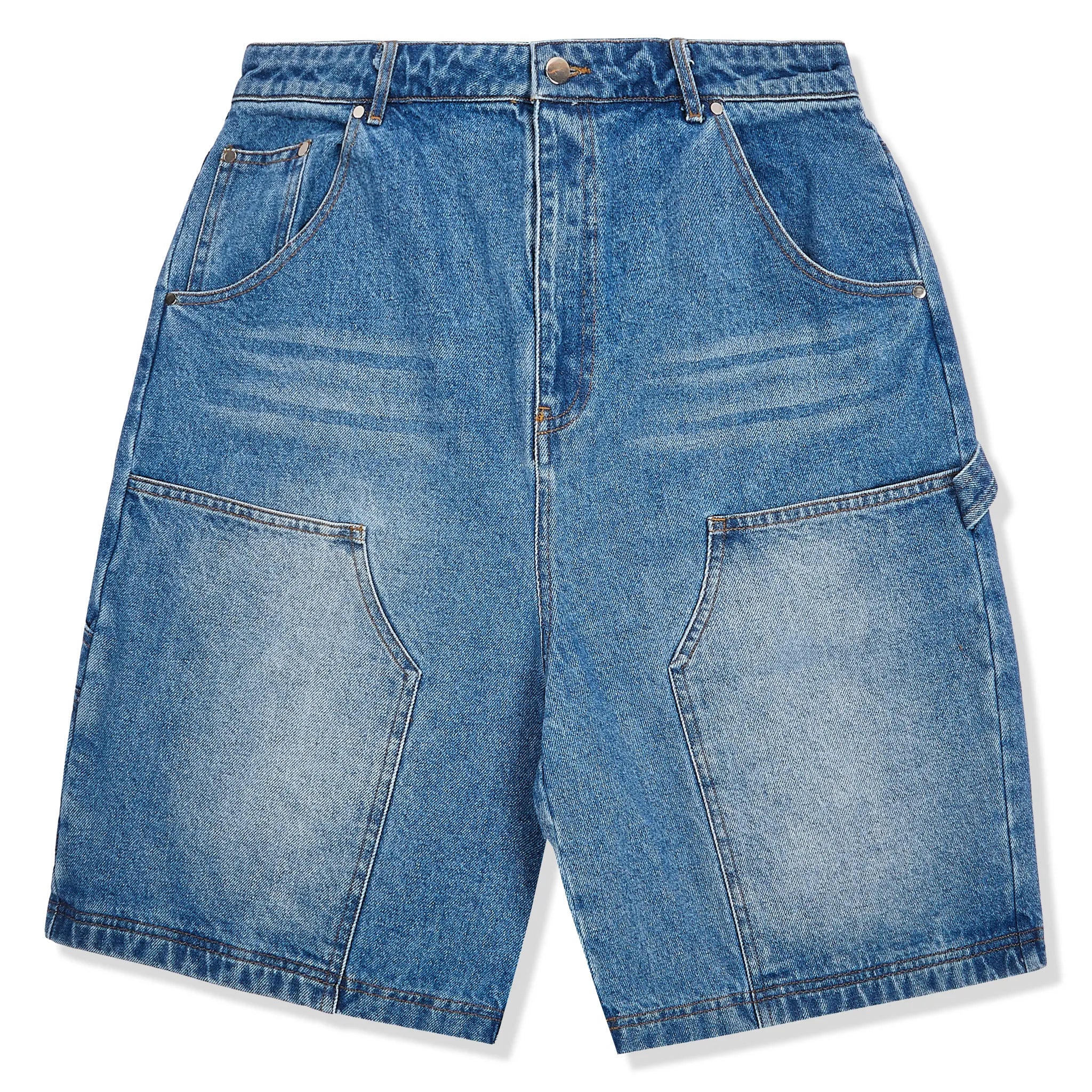 Samuel Bailey SB Double Knee Denim Blue Shorts
