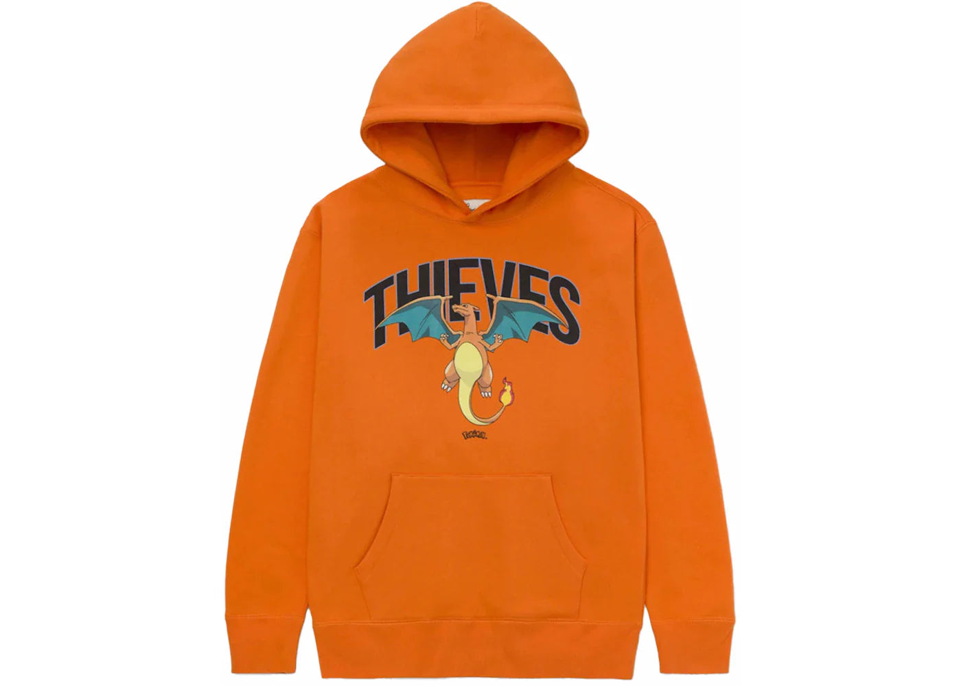 100 Thieves x Pokémon Charizard Hoodie Orange