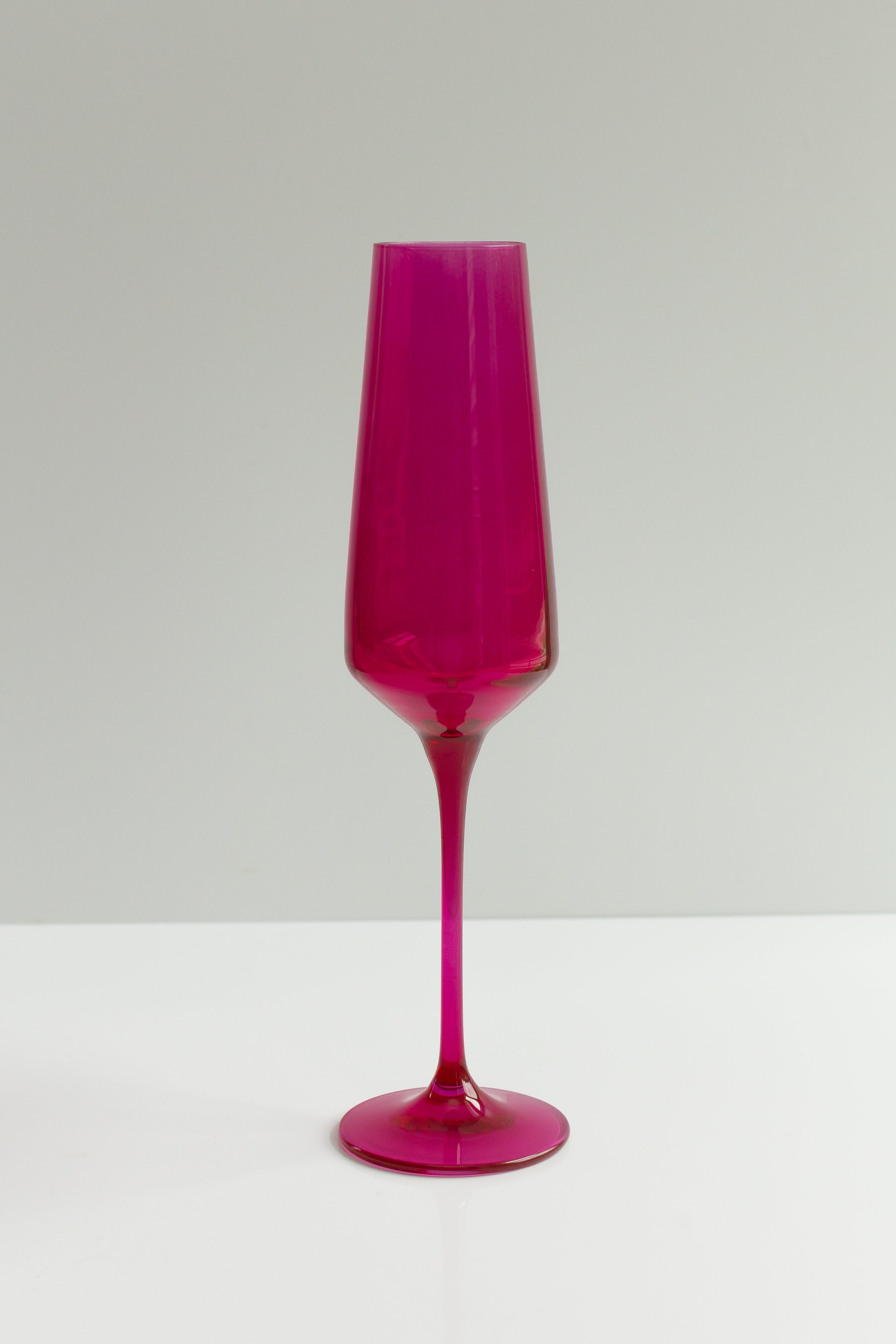 Estelle Colored Glass Estelle Colored Champagne Flute - Set of 2 {Viva Magenta (Our Fuchsia)} - view 3