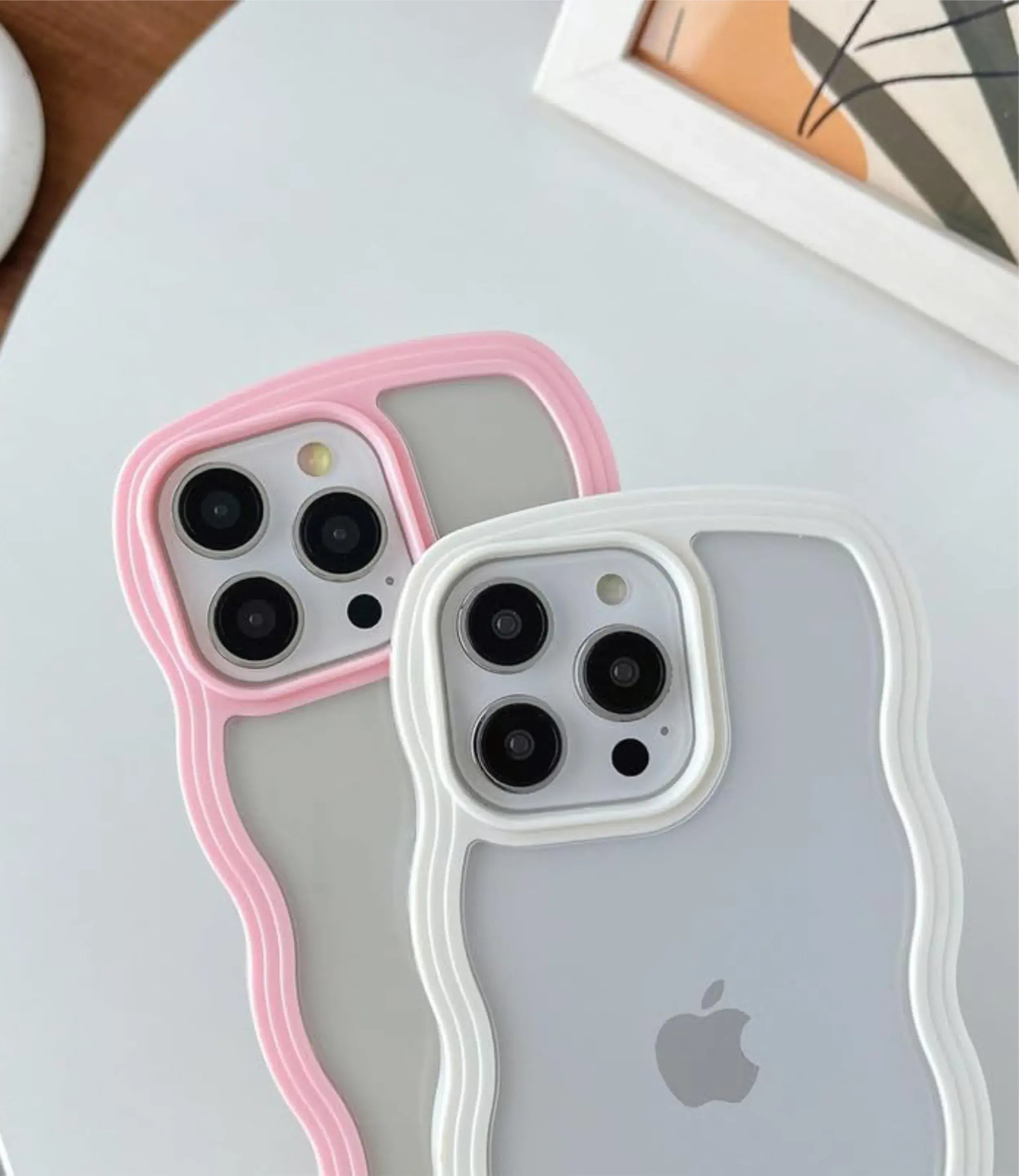 The Case Company Pink Wavy Clear Soft iPhone Case - view 3