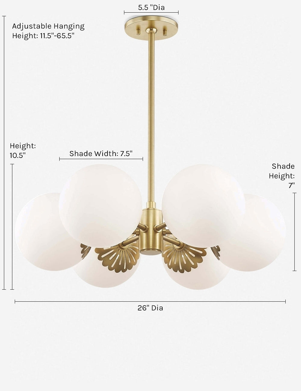 Lulu and Georgia Annetta Chandelier - view 2
