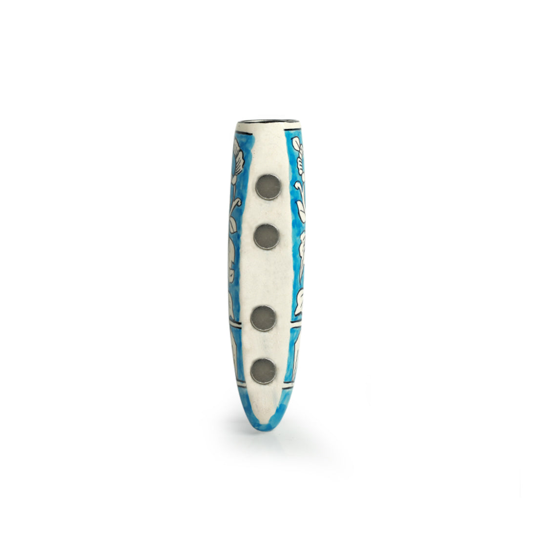 EXCLUSIVELANE 'Mughal Heaven' Magnetic Fridge Planter In Ceramic - view 4