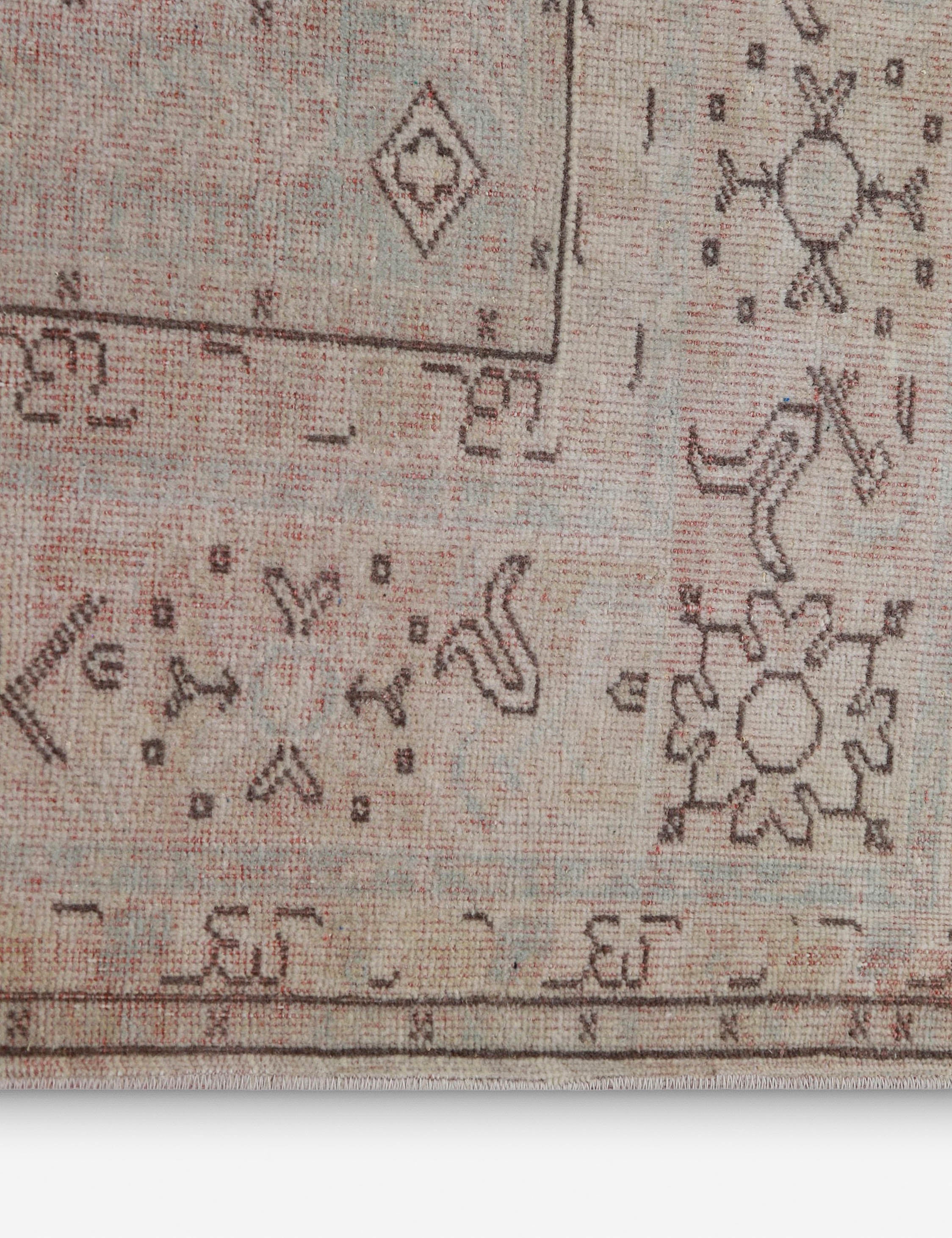 Lulu and Georgia Vintage Turkish Hand-Knotted Wool Rug No. 404, 6' x 8'7" - view 2