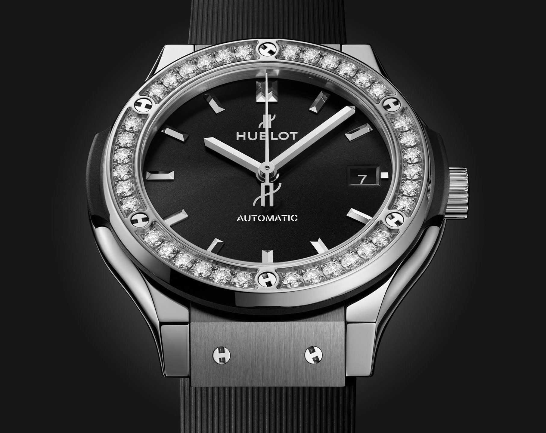 Hublot Classic Fusion Titanium Diamonds Black Dial Men 38mm - view 3