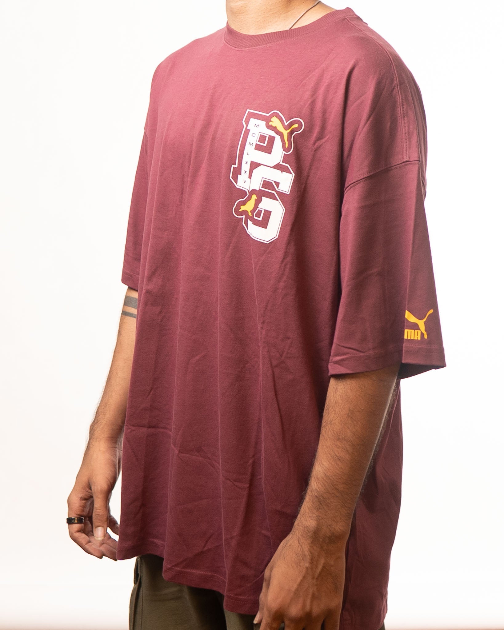 Puma X Staple Red Graphic Print Loose Fit Tshirt - view 2
