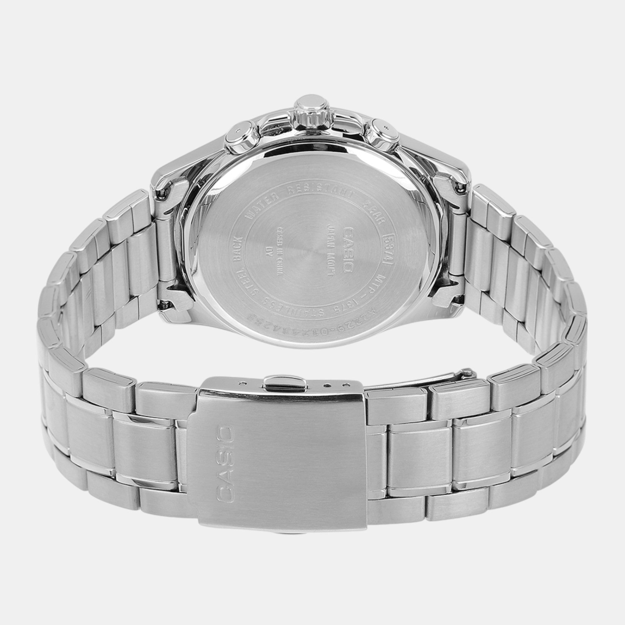 Casio Enticer Men Quartz Blue Dial Multi-Function Stainless Steel Watch A2228 - view 6