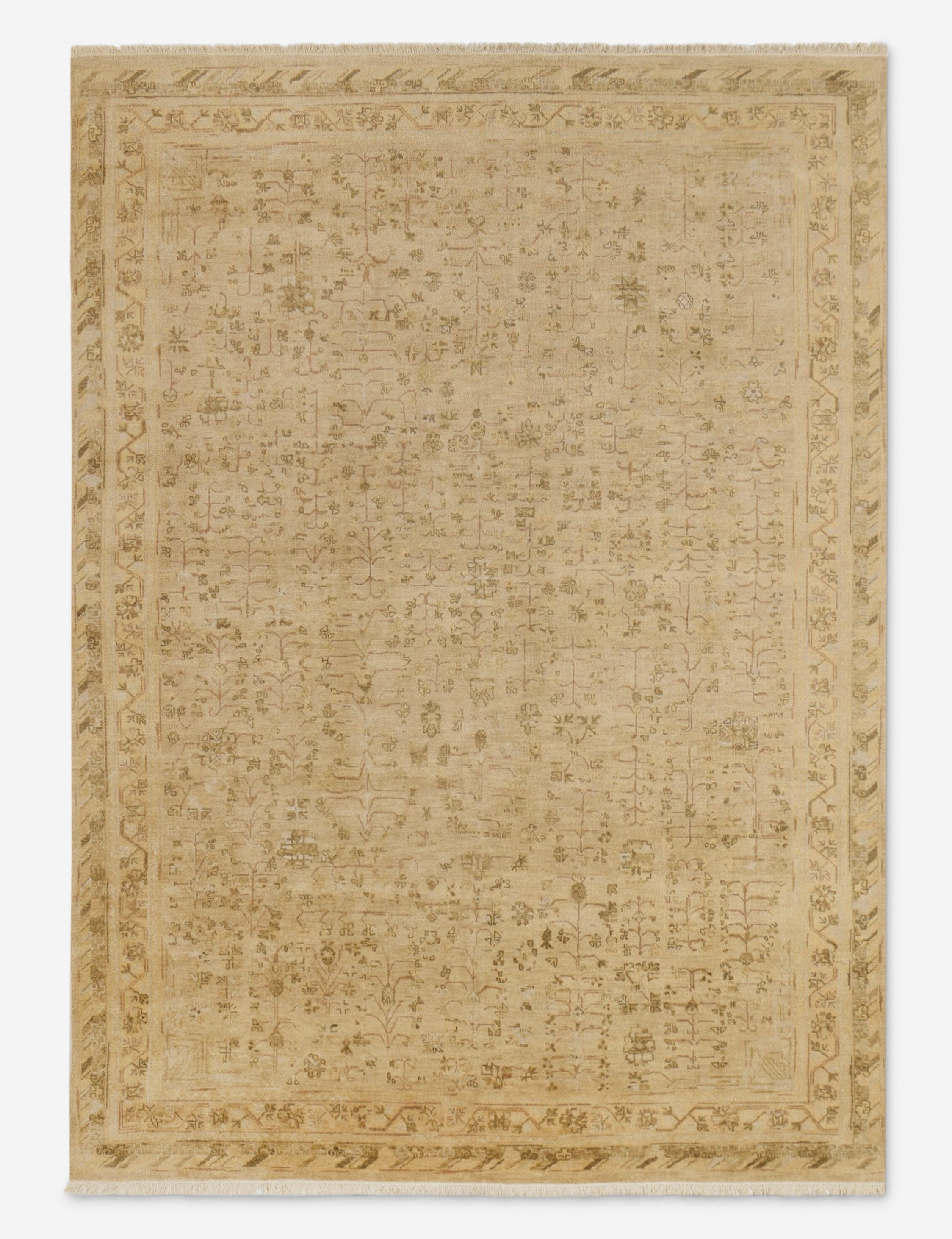 Lulu and Georgia Sabah Hand-Knotted Wool Rug – Natural