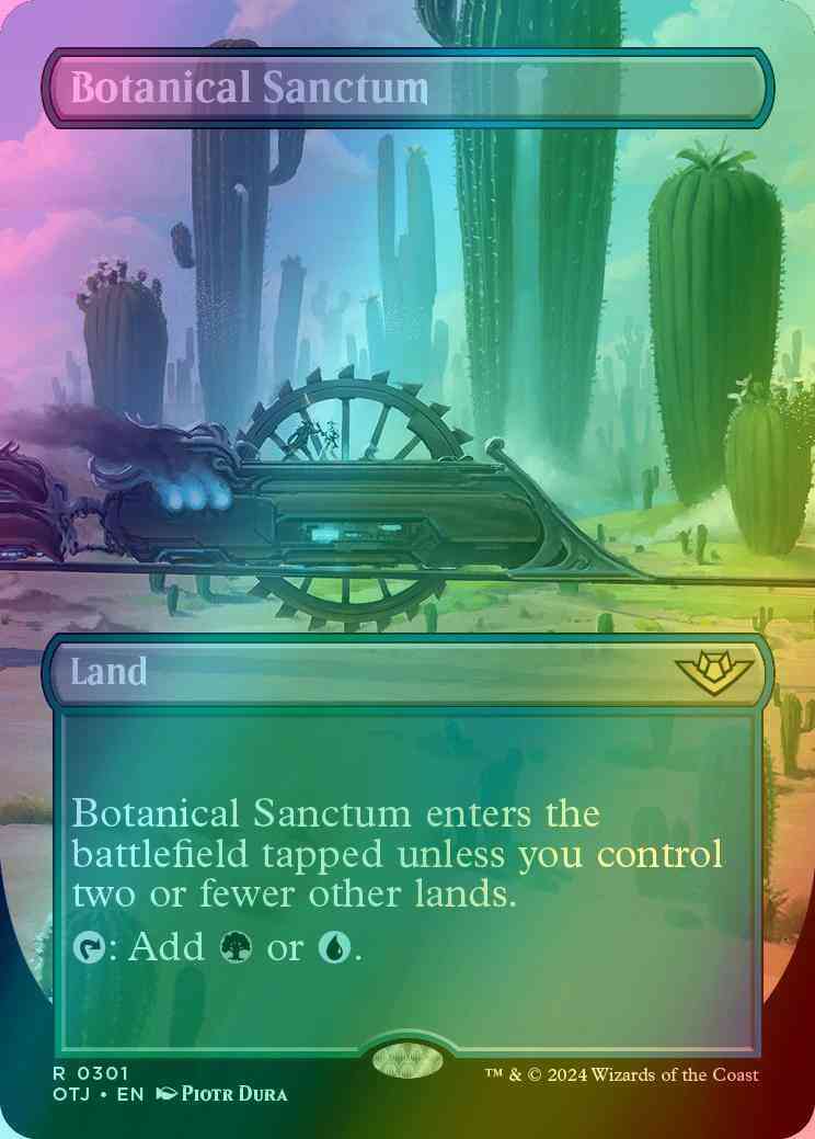 Botanical sanctum 301 – Magic Botanical Sanctum [301] [Borderless] [Outlaws of Thunder Junction] [Foil]