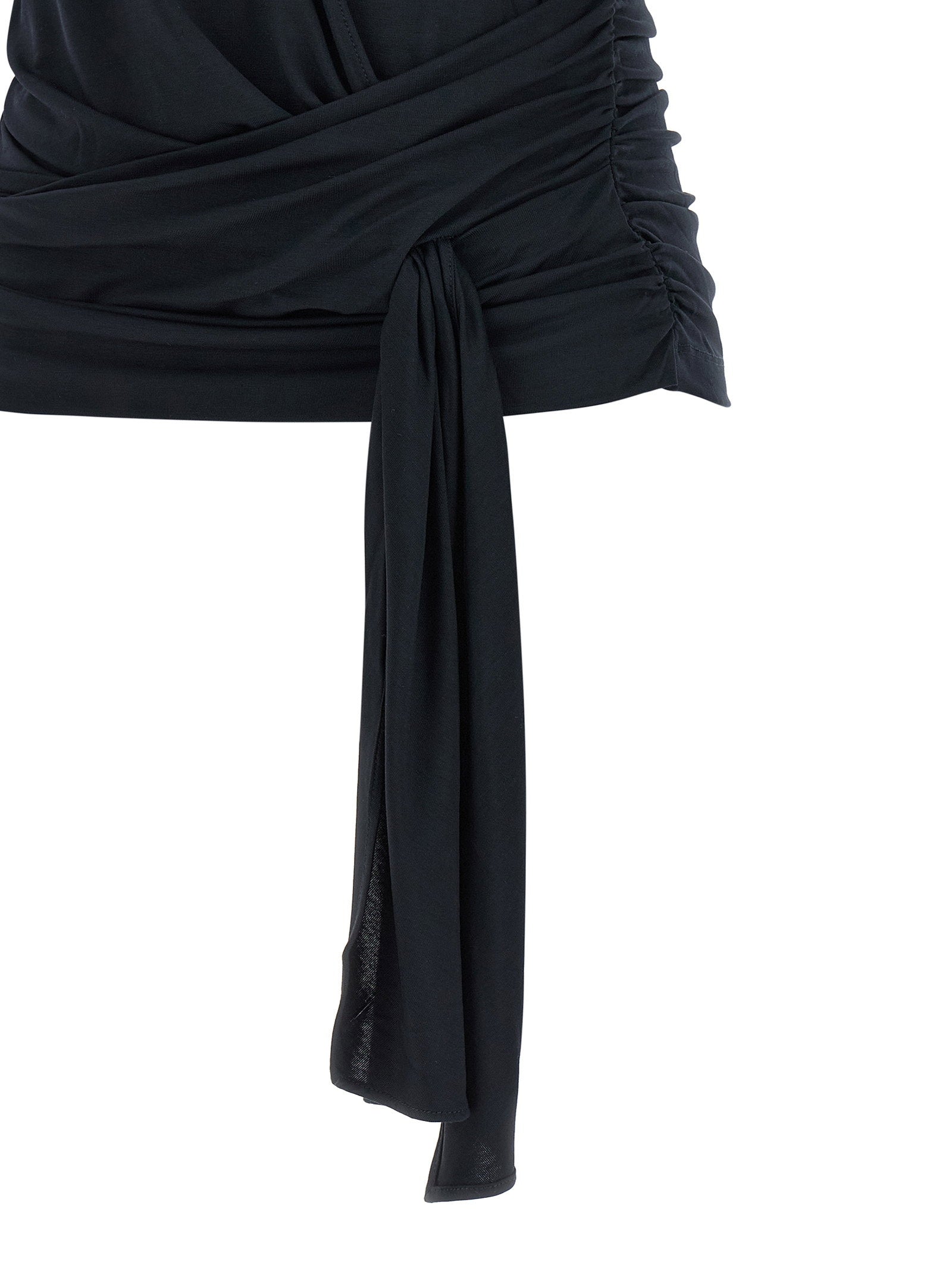 7 For All Mankind Fitted Twist T-shirt – 97% lyocell 3% elastane - view 4