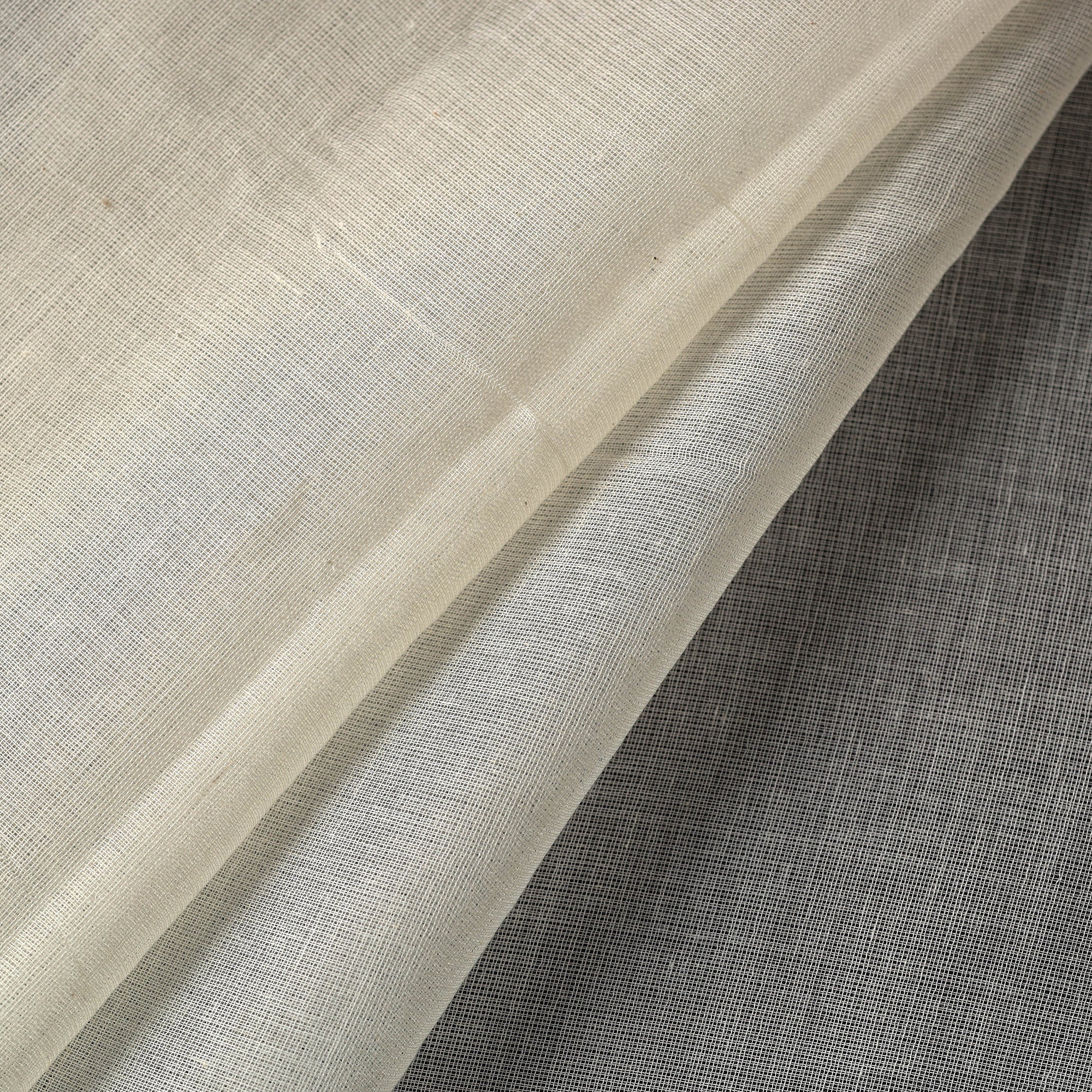 CHANDERI BY RAUPH KHAN Beige - Traditional Slub Cotton Plain Handloom Fabric 02 - view 2