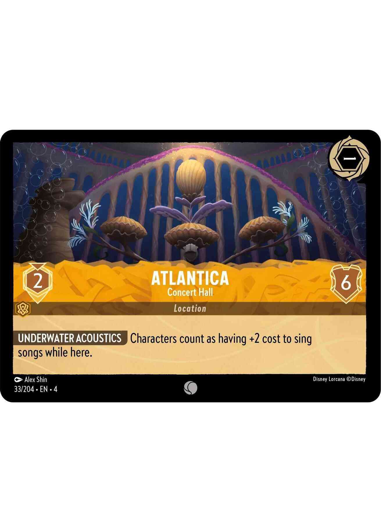 Lorcana Atlantica - Concert Hall - 33/204 [Ursula's Return] [Non-Foil]