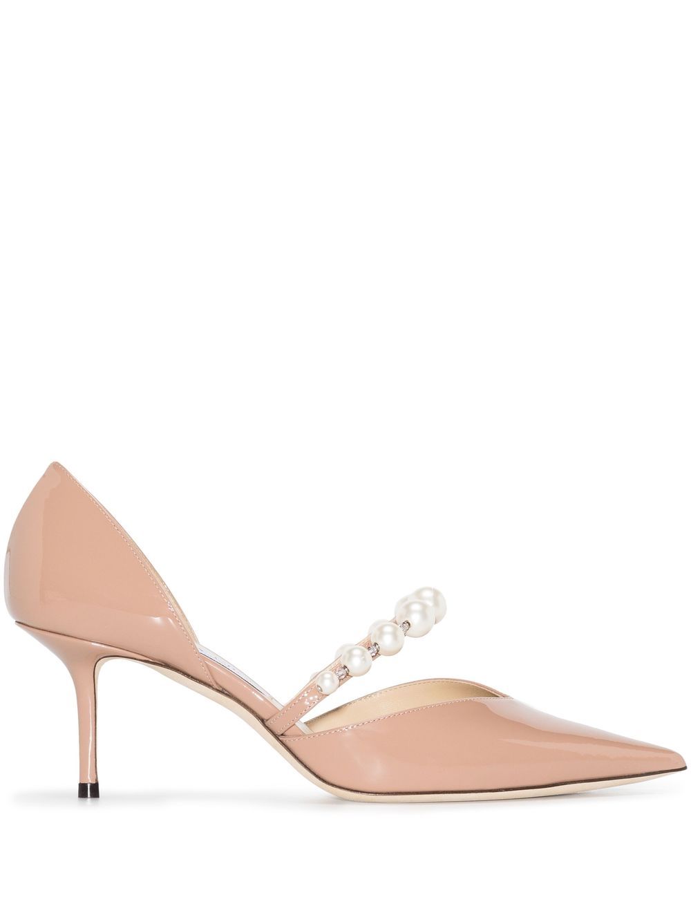 JIMMY CHOO With Heel POWDER – 98% Calf 2% Lamb