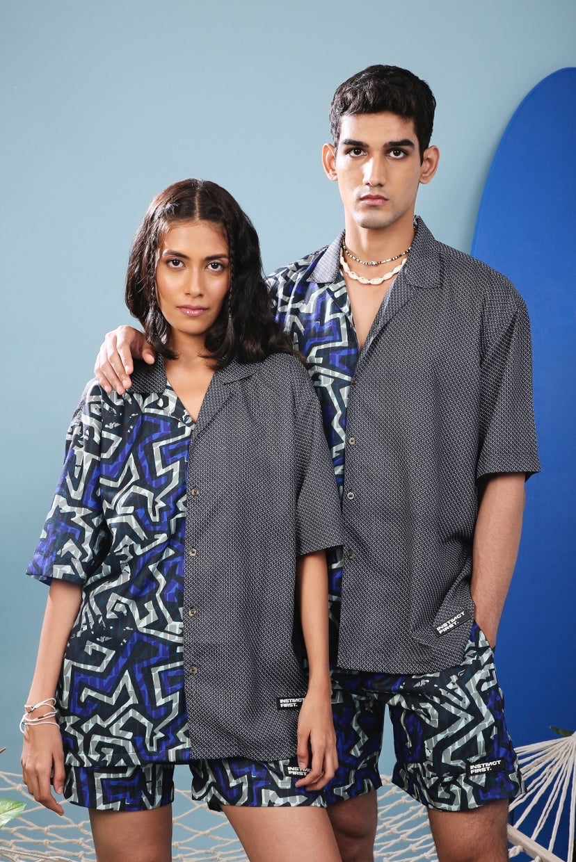Instinct First Caribbean Oversized Shirt - Resort Wear - view 3