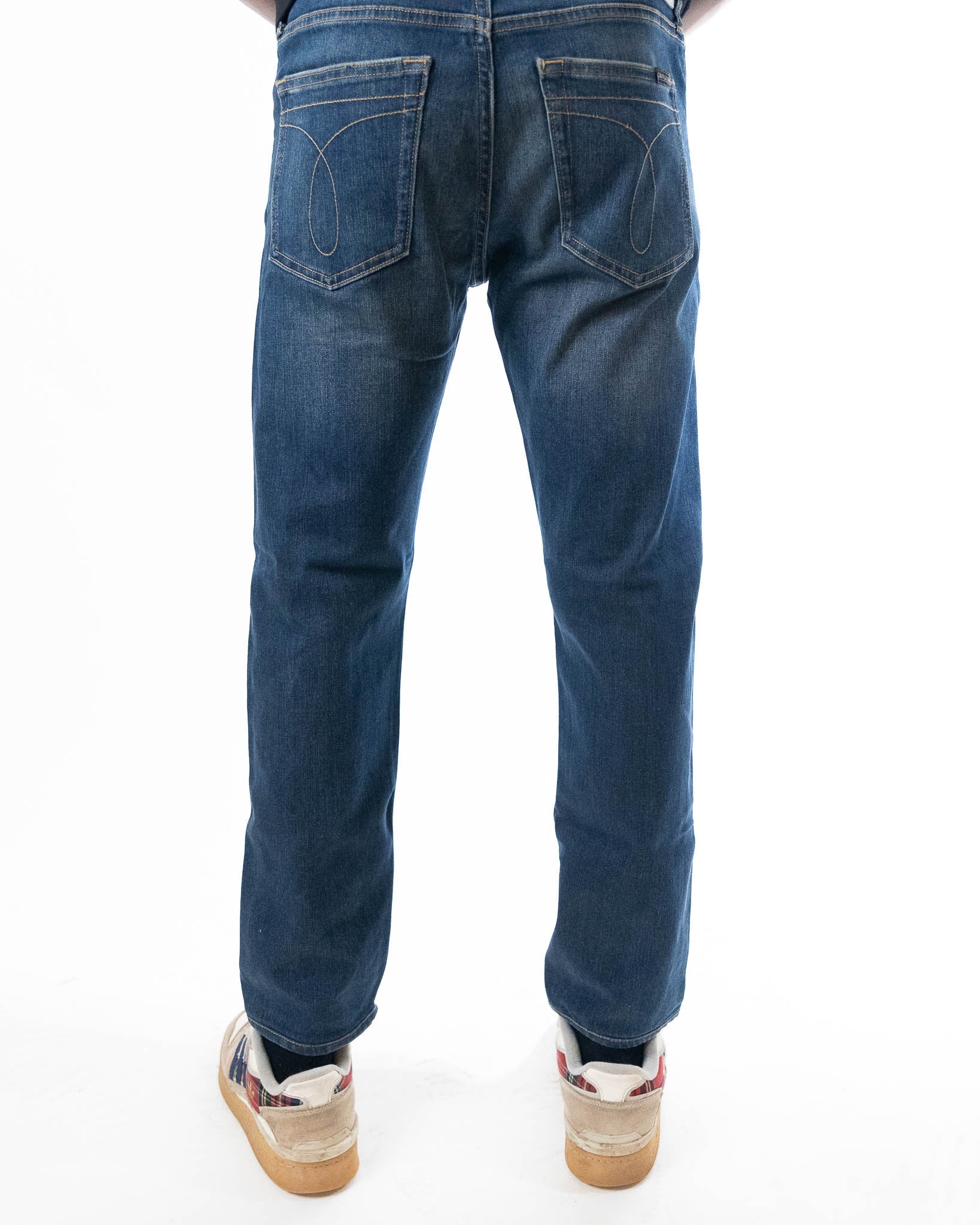 Calvin Klein Jeans Mid-Rise Denim Blue Slim Fit Jeans - view 3