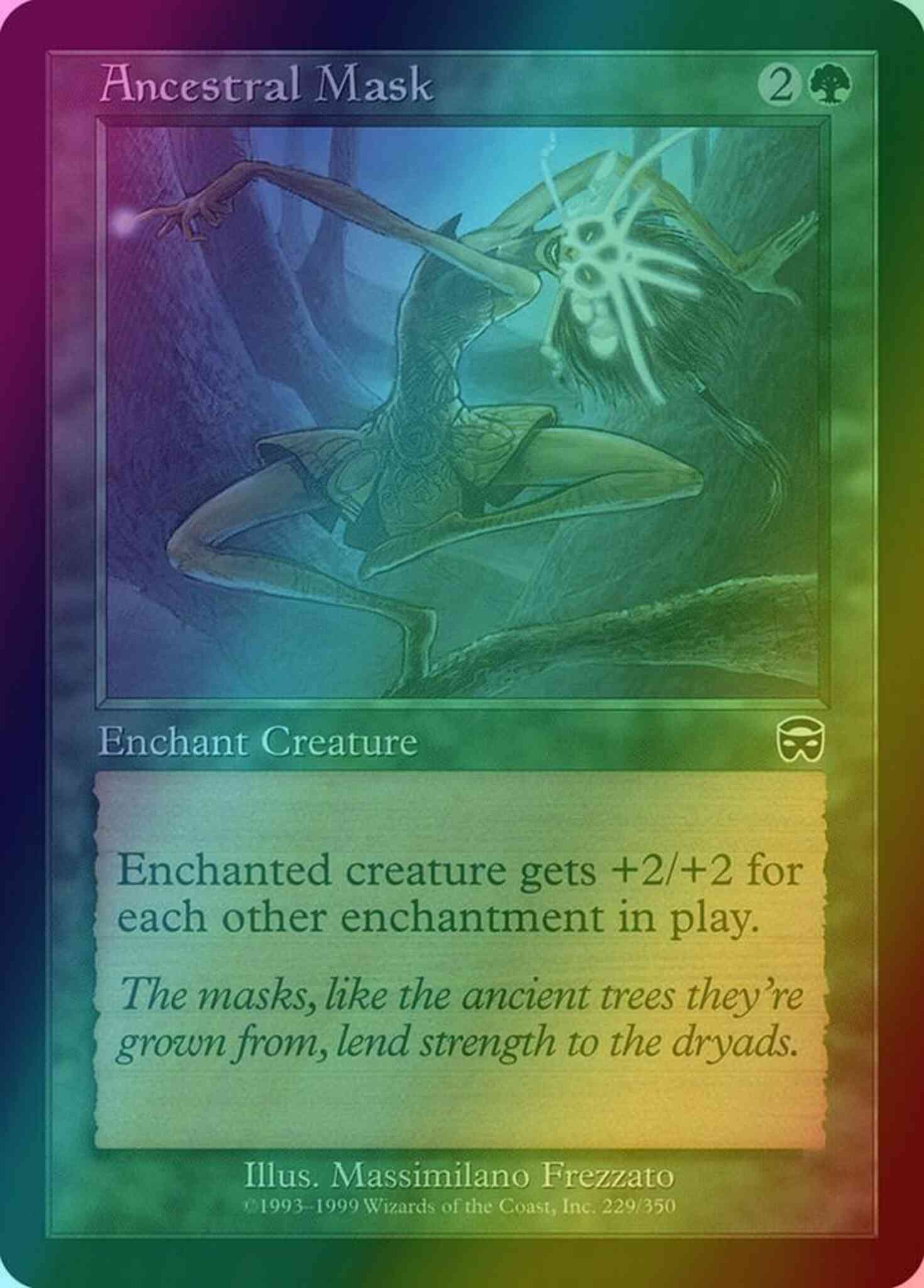 Ancestral mask 229 – Magic Ancestral Mask [229] [Mercadian Masques] [Foil]