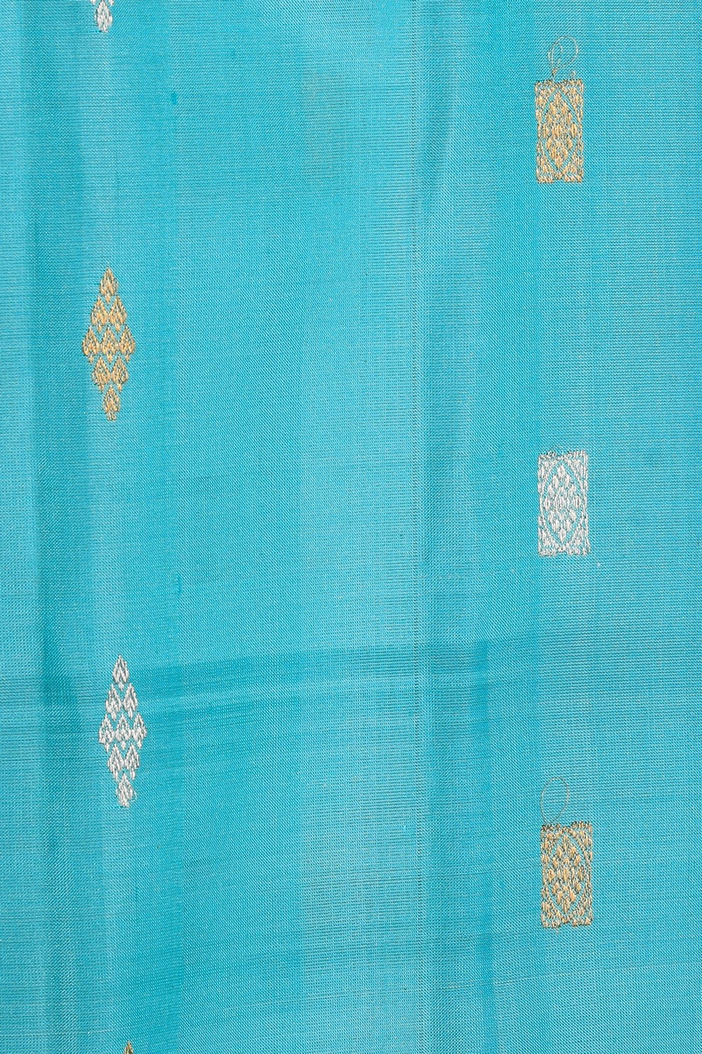 Kalanjali Gadwal Silk Sea Green Saree – Women's - view 2