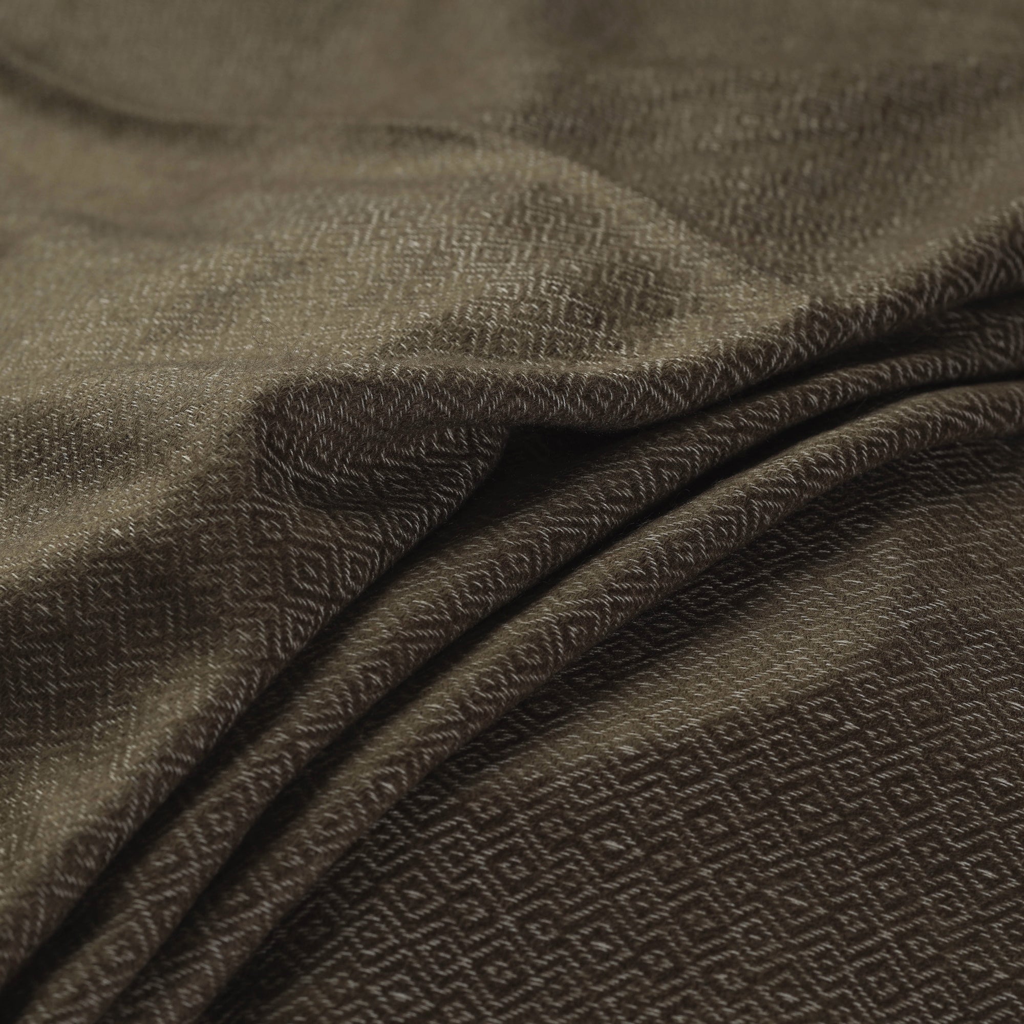 ITOKRI CRAFTS INITIATIVE Brown - Acrylic Fine Wool Fabric 37