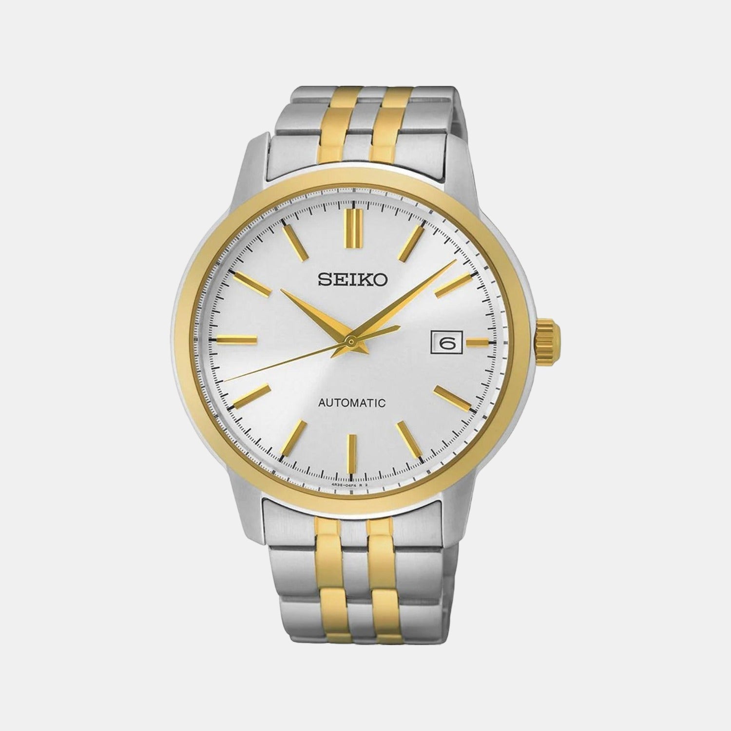 Seiko Dress Men Automatic White Dial Analog Stainless Steel Watch SRPH92K1