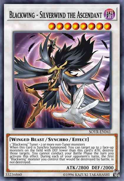 Yu-Gi-Oh! Blackwing - Silverwind the Ascendant - SOVR-EN041 - Ultra Rare - 1st Edition