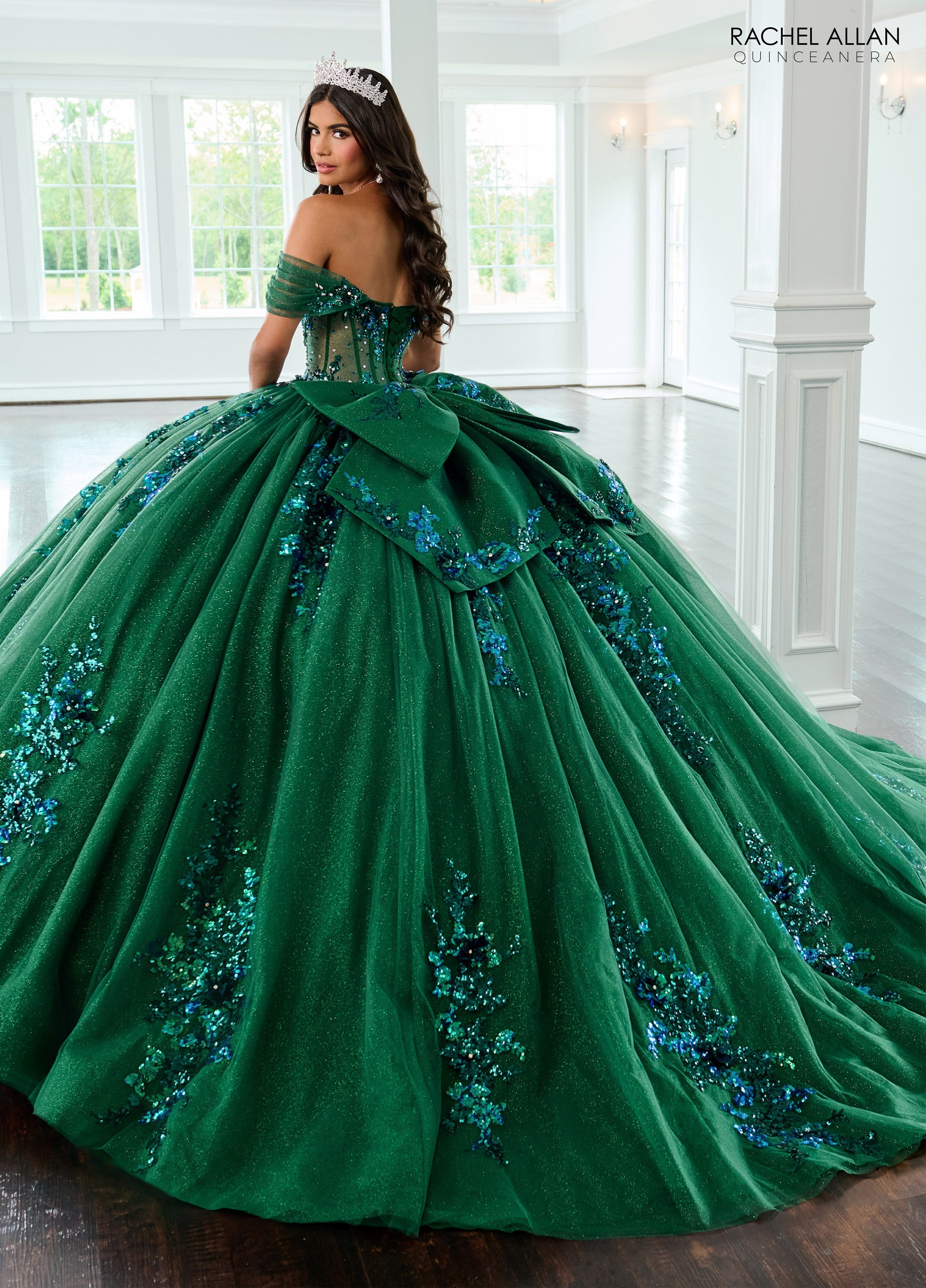 Mary's Bridal Sheer Corset Quinceanera Dress by Rachel Allan RQ2224 - view 9
