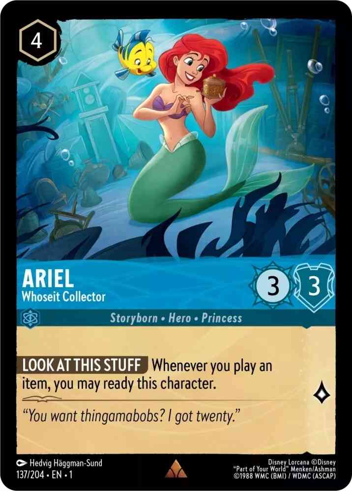 204 the first – Lorcana Ariel - Whoseit Collector - 137/204 [The First Chapter] [Cold Foil]