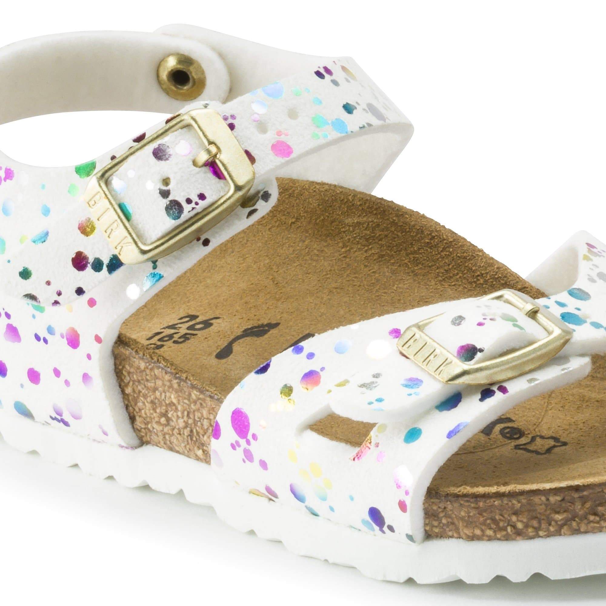Birkenstock Rio Kids Synthetics – White White/Confetti - view 5