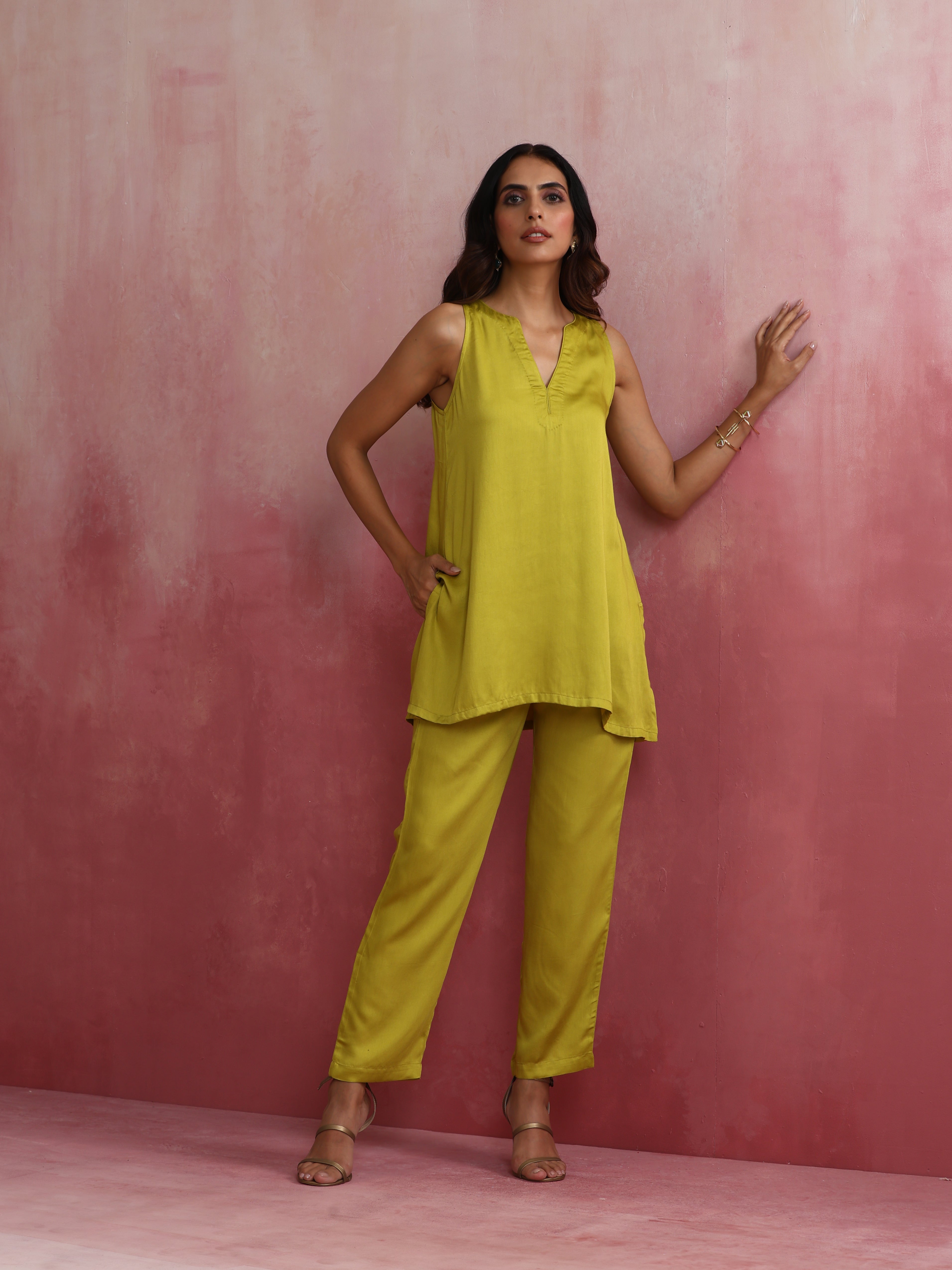 trueBrowns Lime Green Short Co-ord set - view 2