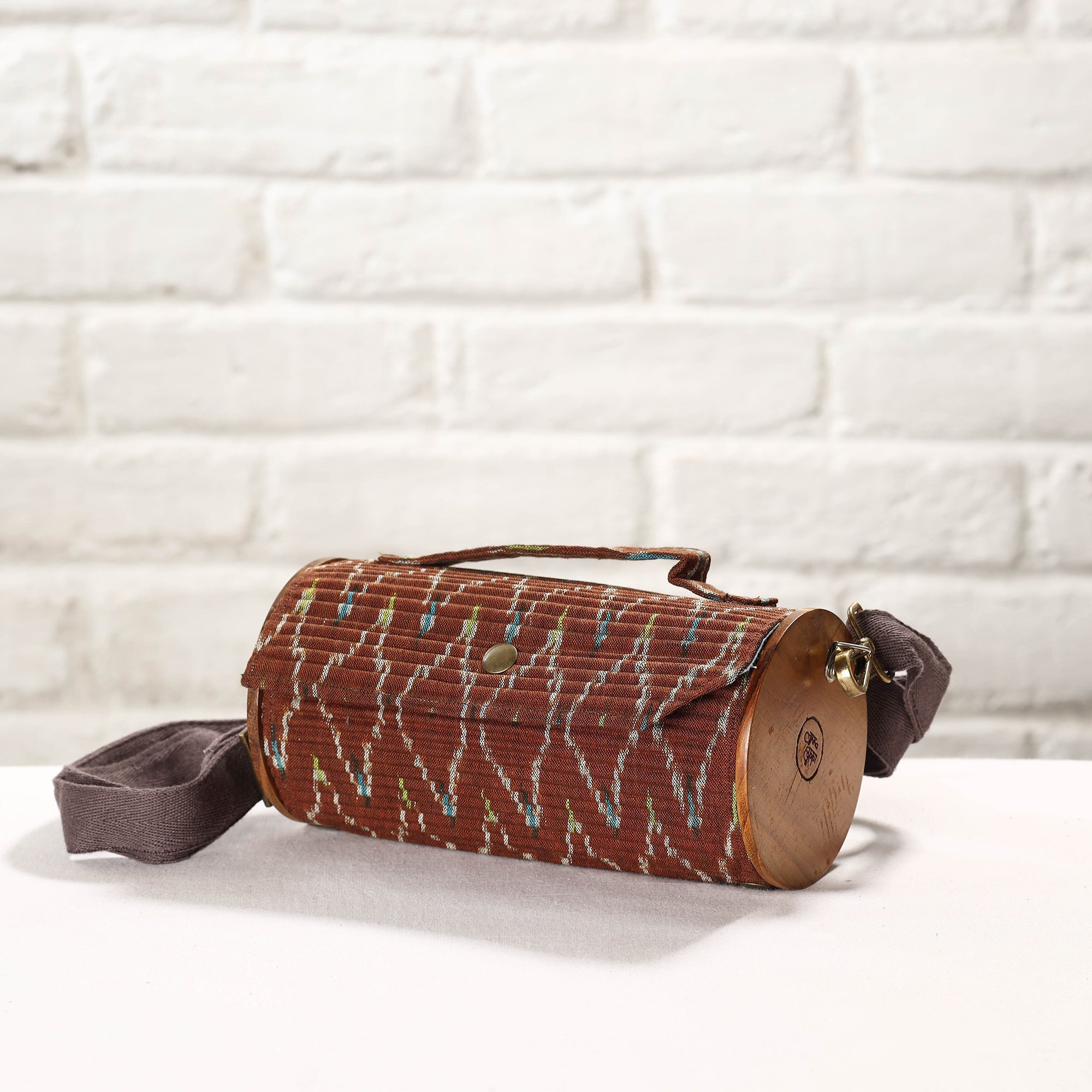 LUKKA CHUPPI Brown - DIY Round Sling Bag / Clutch With Changeable Sleeve - view 4