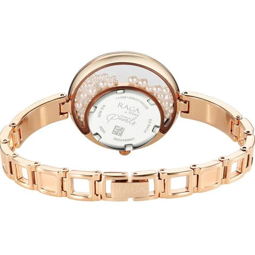 Titan Raga Power Pearls Quartz Analog White Dial with loose pearls Metal Strap Watch for Women 33.5mm NT95224WM01F - view 4