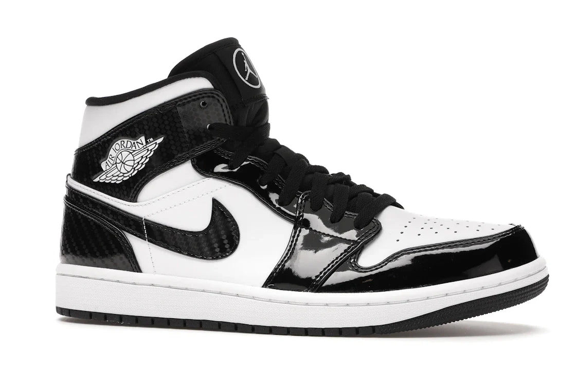 Nike Air Jordan 1 Mid 'Carbon Fibre' – Black - view 2