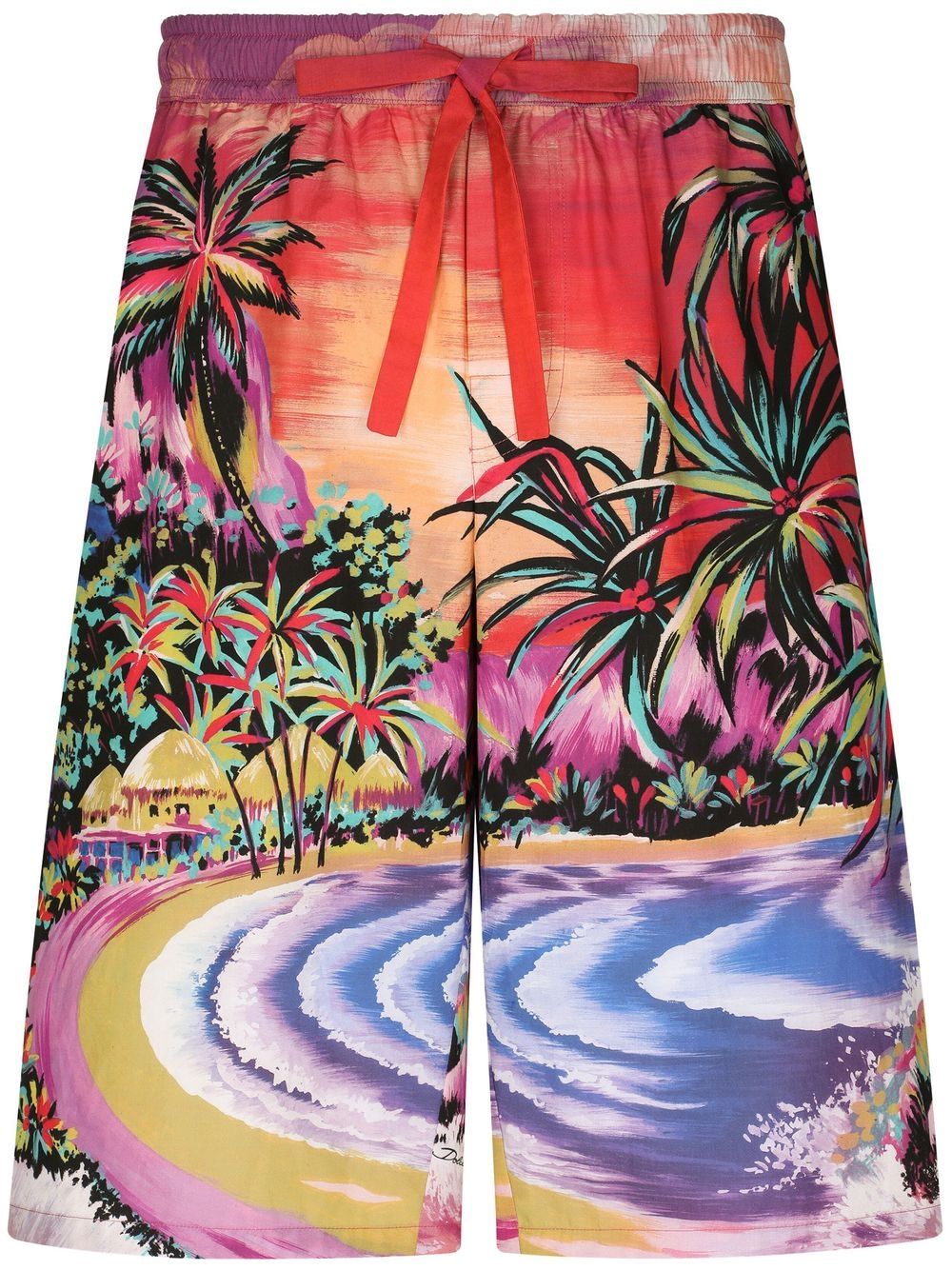 Dolce & Gabbana graphic-print bermuda shorts – Cotton 100%