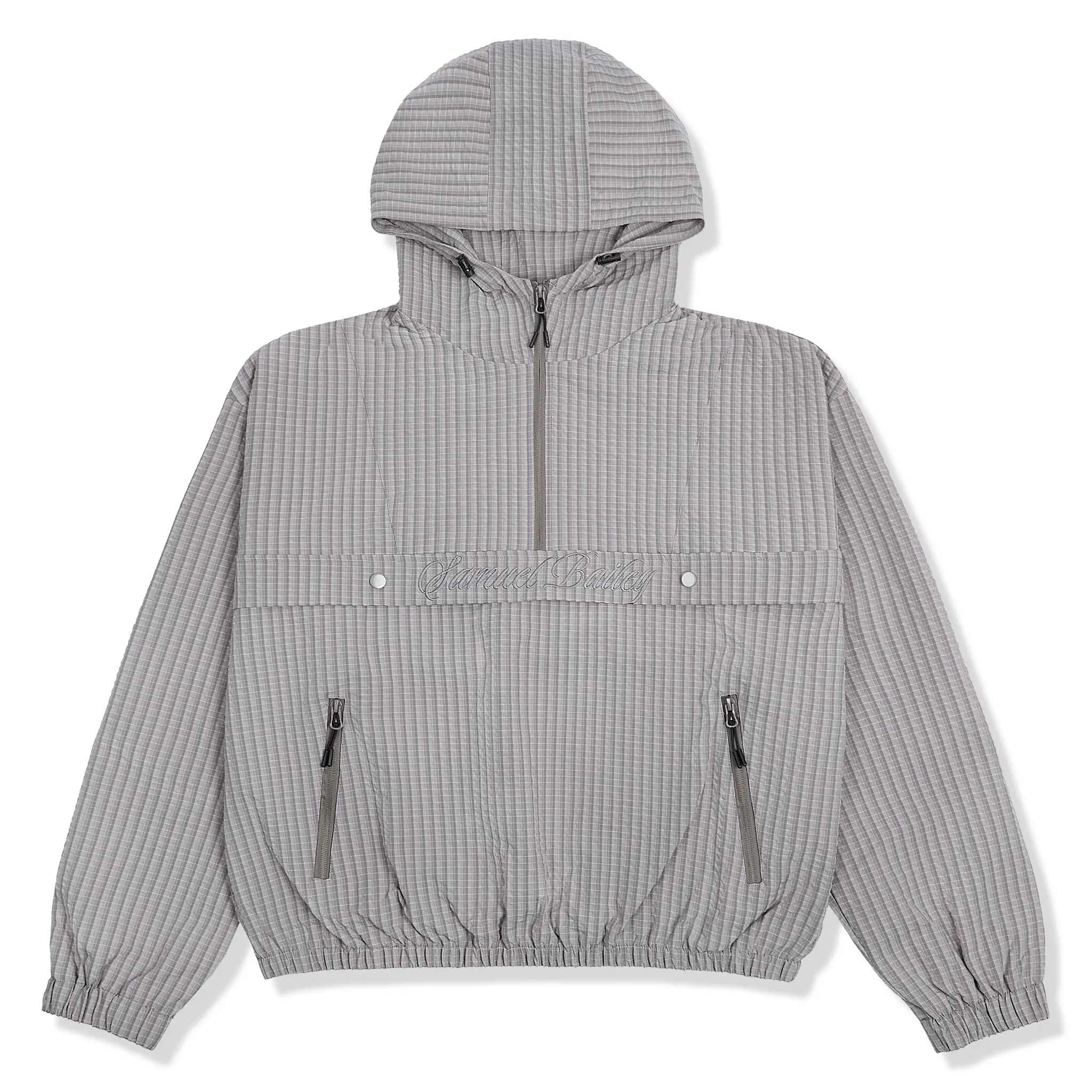 Samuel Bailey Signature Grid Grey Half-Zip Jacket (W)