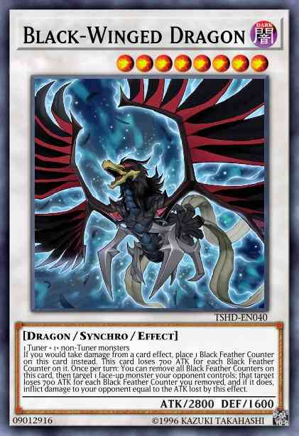 Yu-Gi-Oh! Black-Winged Dragon - LED3-EN028 - Common - 1st Edition