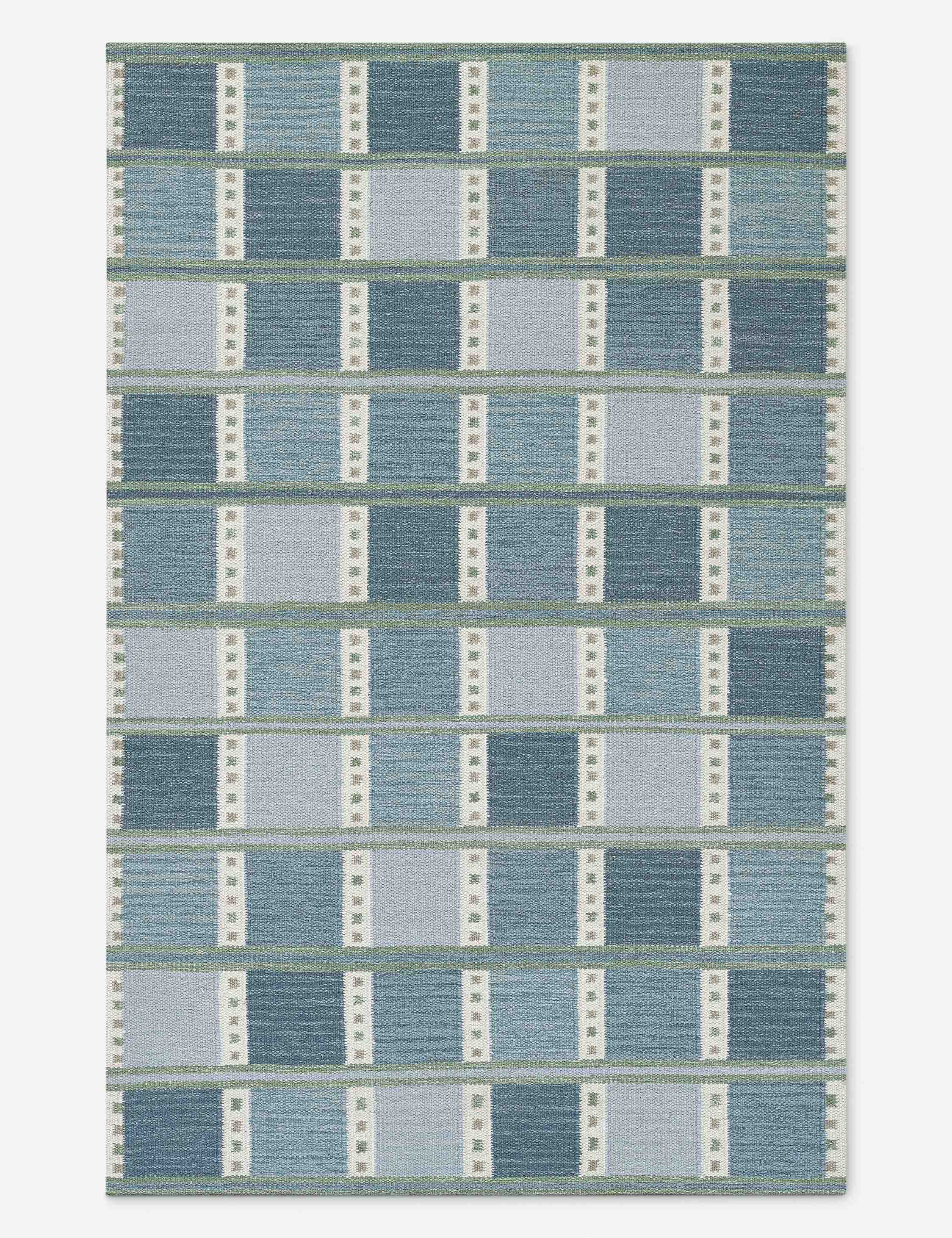 Lulu and Georgia Anita Handwoven Wool Rug – Blue