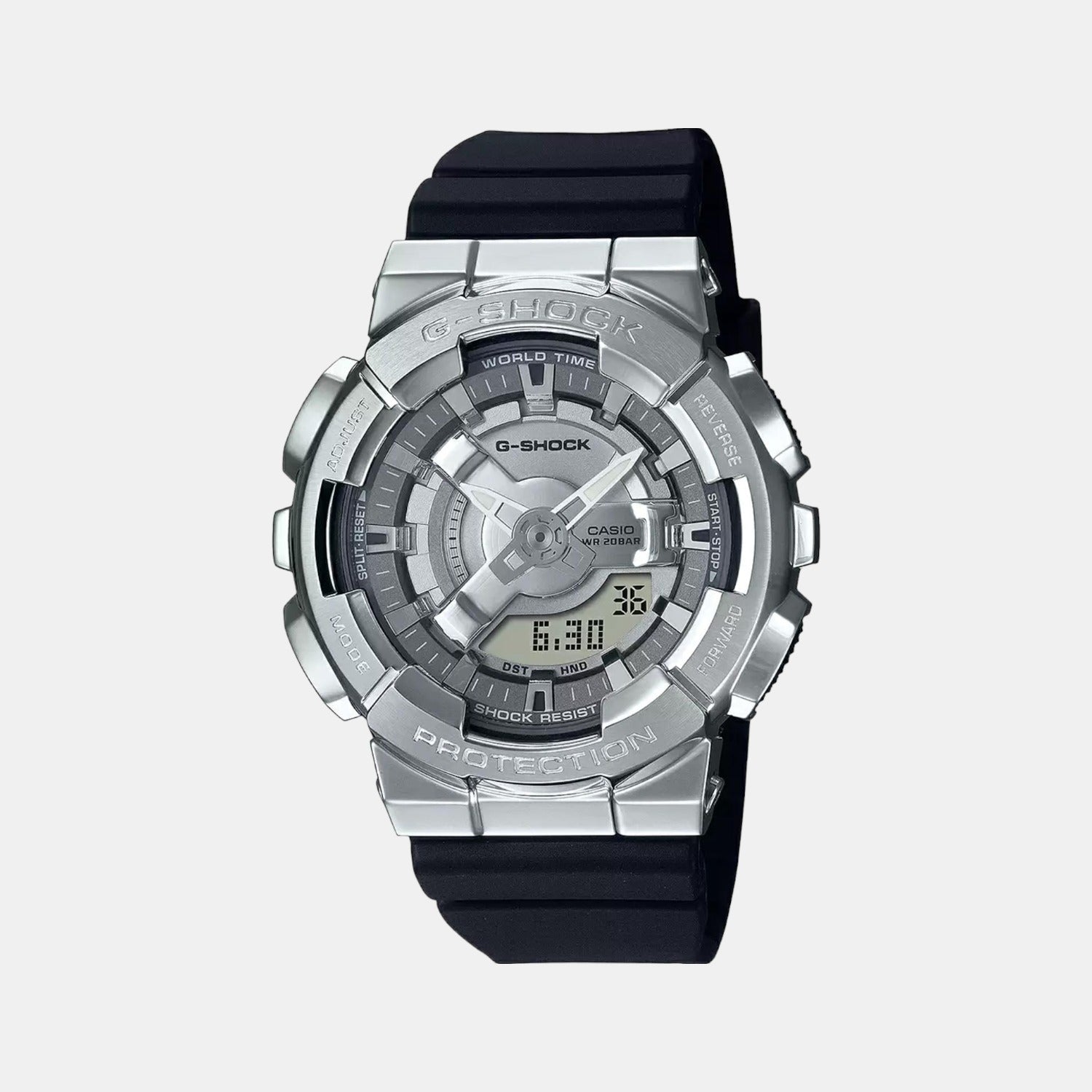 Casio G-Shock Women Quartz Silver Dial Analog-Digital Resin Watch G1314