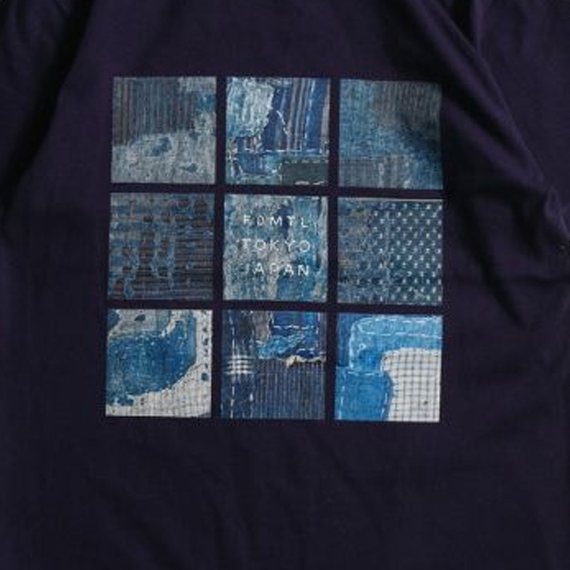 Fdmtl | Printed Boro Tee { Navy - view 2
