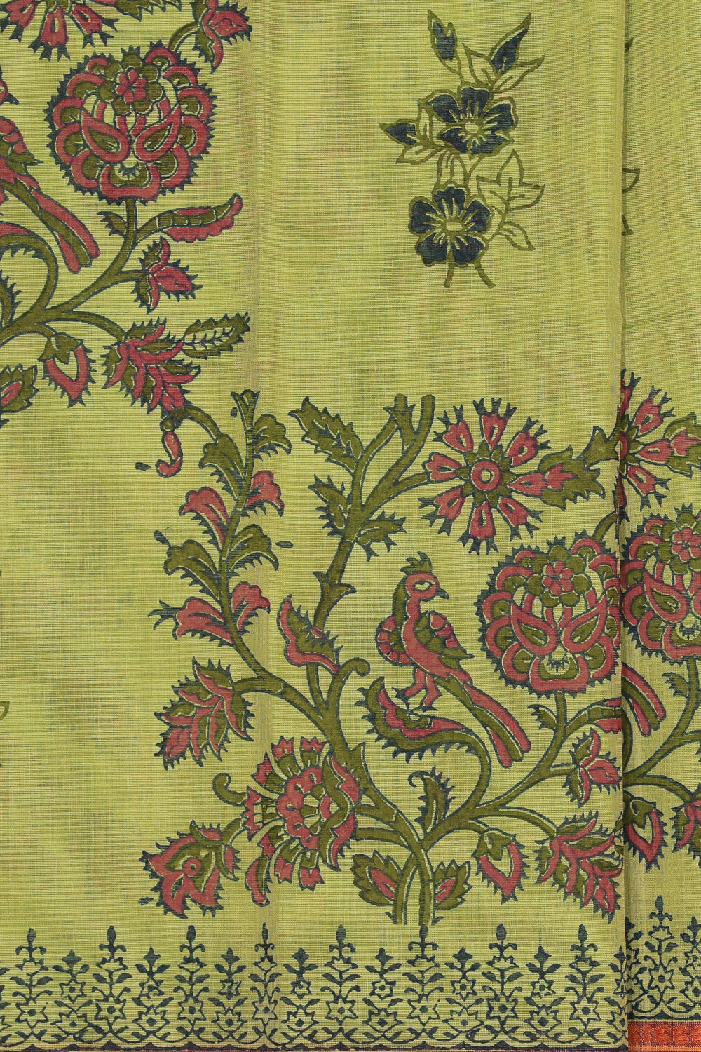 Kalanjali Ethnics Hand block printed cotton saree - view 3