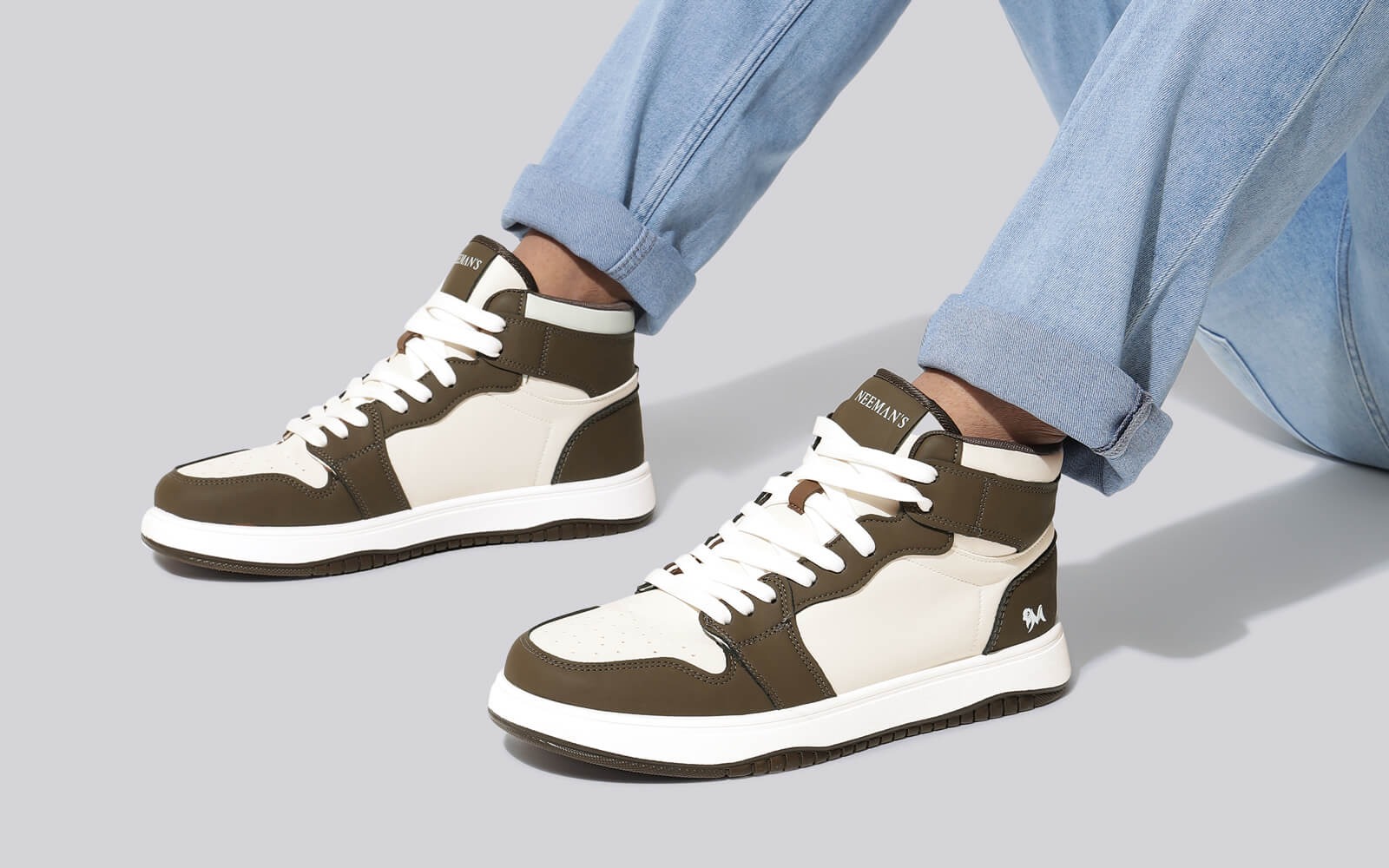 Neeman's Character High Top : Ivory-Brown - view 8