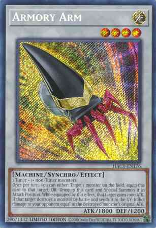 Yu-Gi-Oh! Armory Arm - HAC1-EN176 - Secret Rare - Limited
