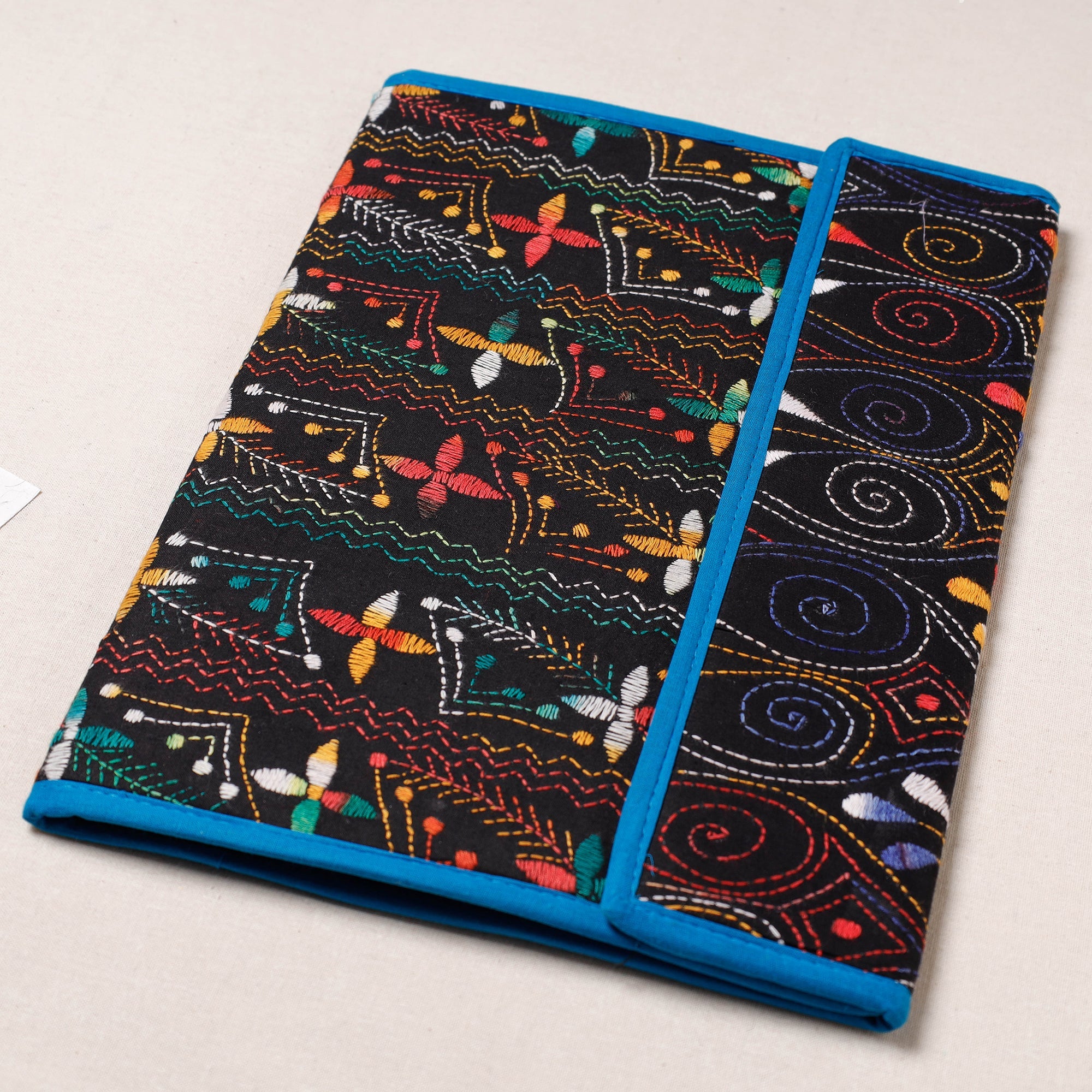 ASALKAAR Bengal Kantha Work Handcrafted File Folder - view 2