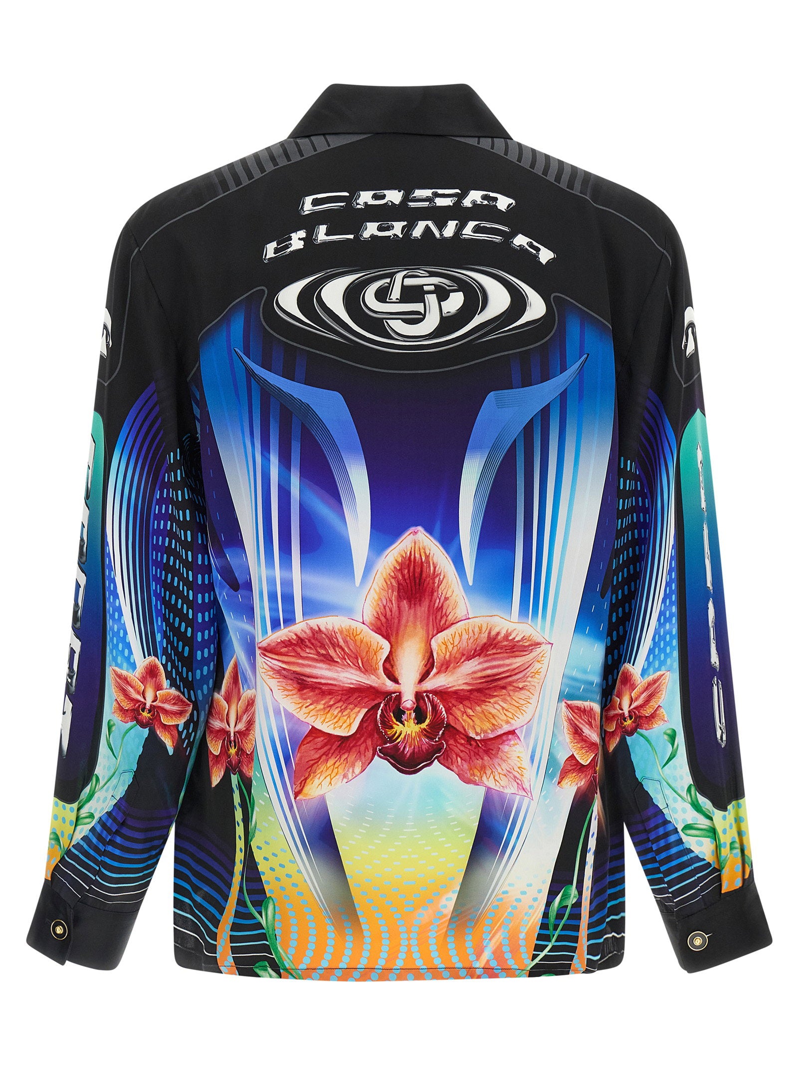 Casablanca Orchid Racer Shirt – 100% silk - view 2