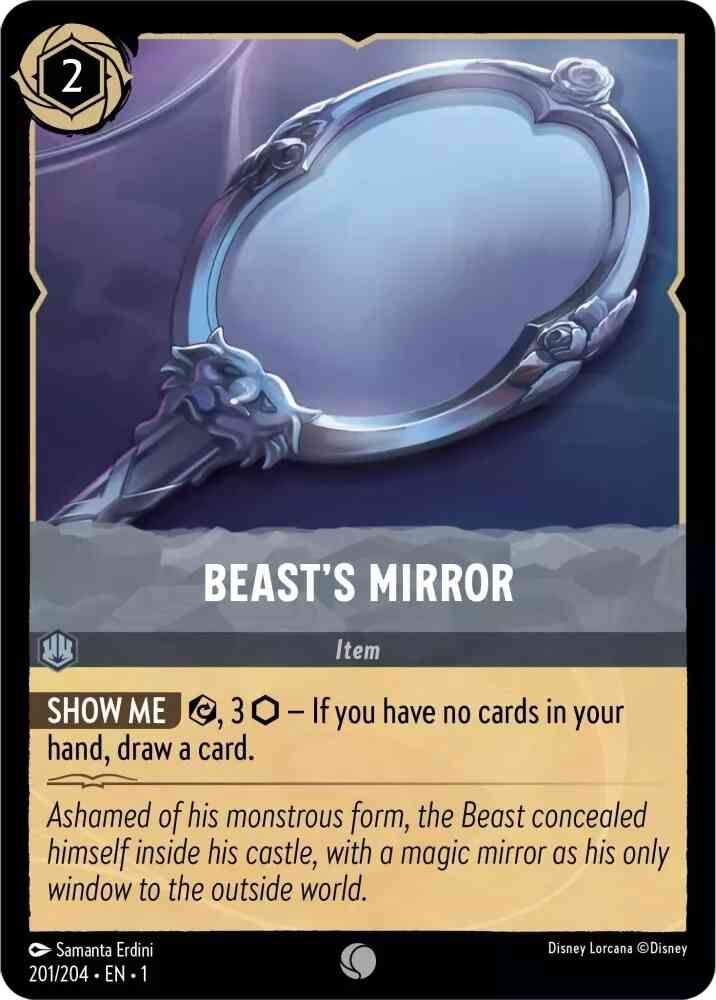 204 the first – Lorcana Beast's Mirror - 201/204 [The First Chapter] [Cold Foil]