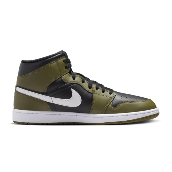 HYPE ELIXIR Air Jordan 1 Mid Black White Olive