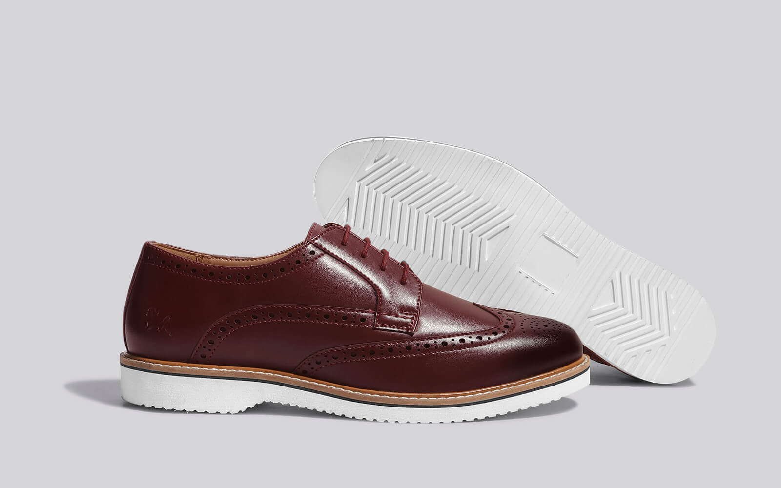Neeman's Luxe Brogues : Burgundy - view 2