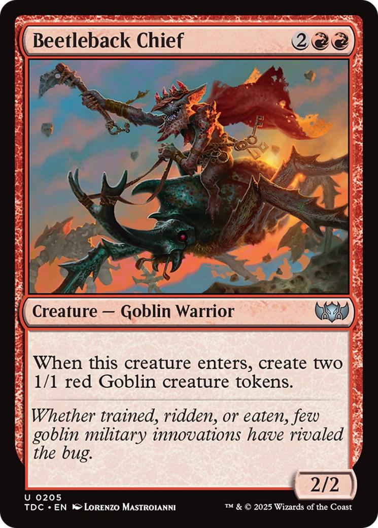 Beetleback chief 205 – Magic Beetleback Chief [205] [Tarkir: Dragonstorm: Commander] [Non-Foil]