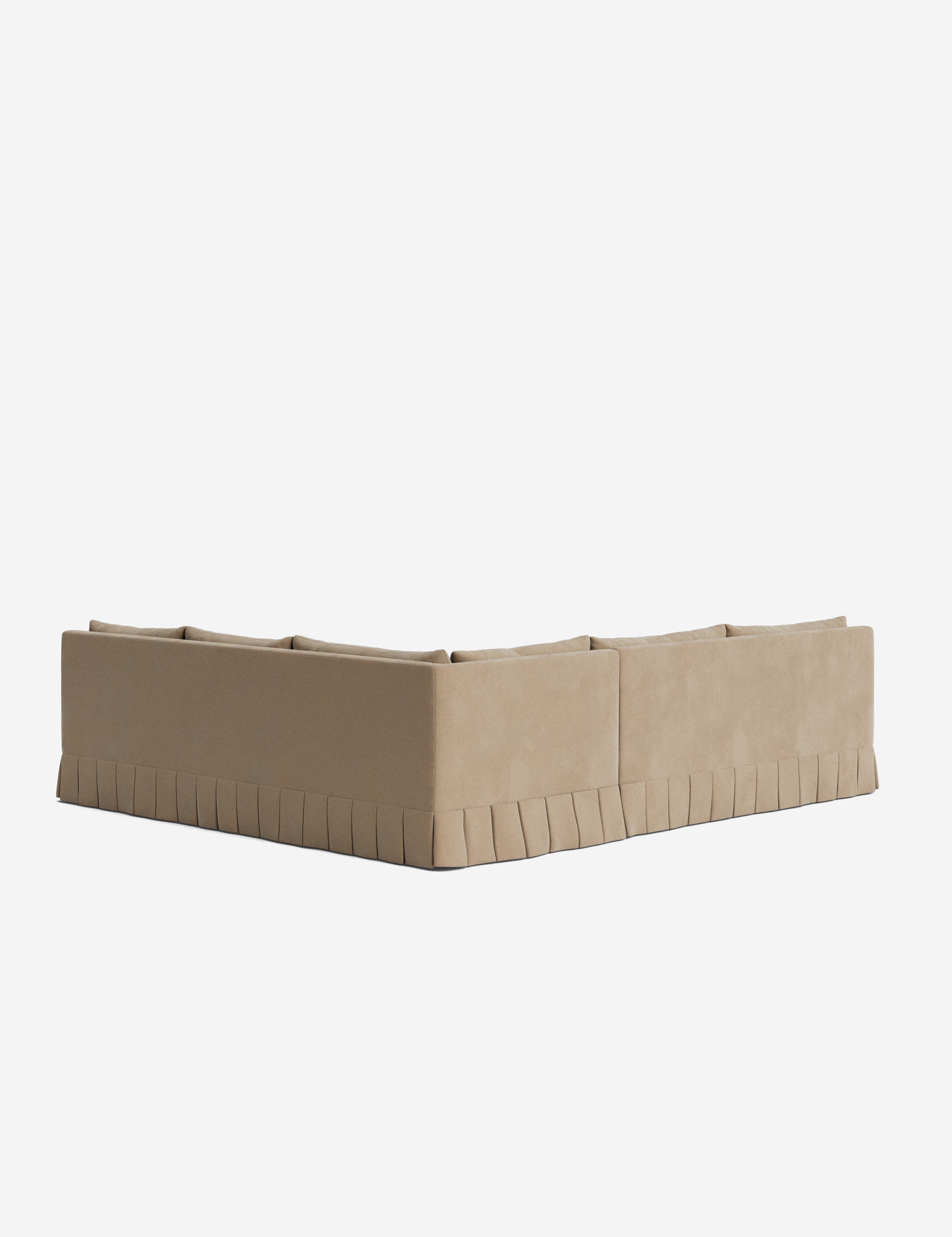 Lulu and Georgia Portola Luxe Depth Pleated Corner Sectional Sofa - view 167