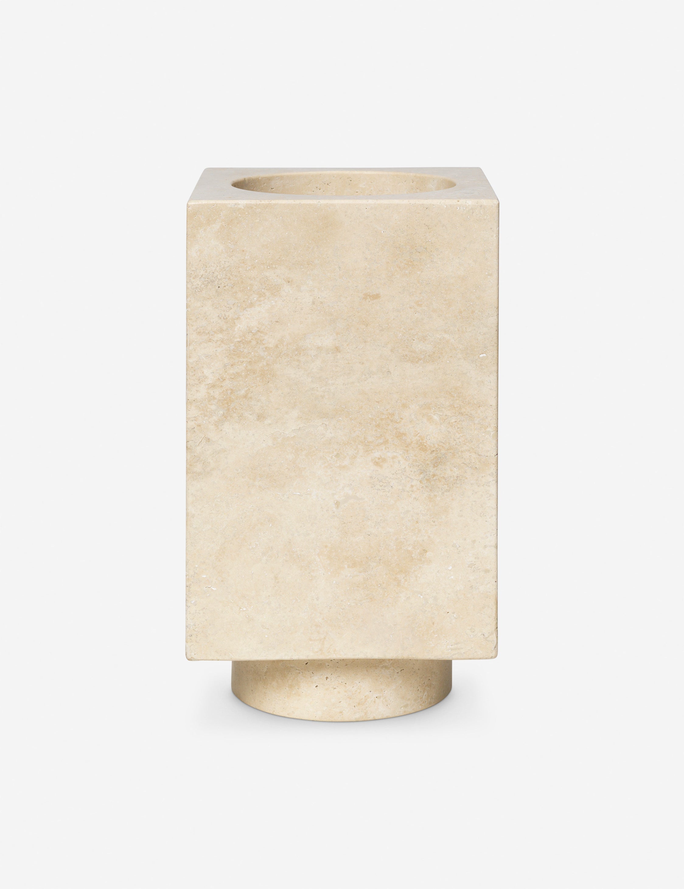 Lulu and Georgia Hew Vase by Ferm Living – Travertine