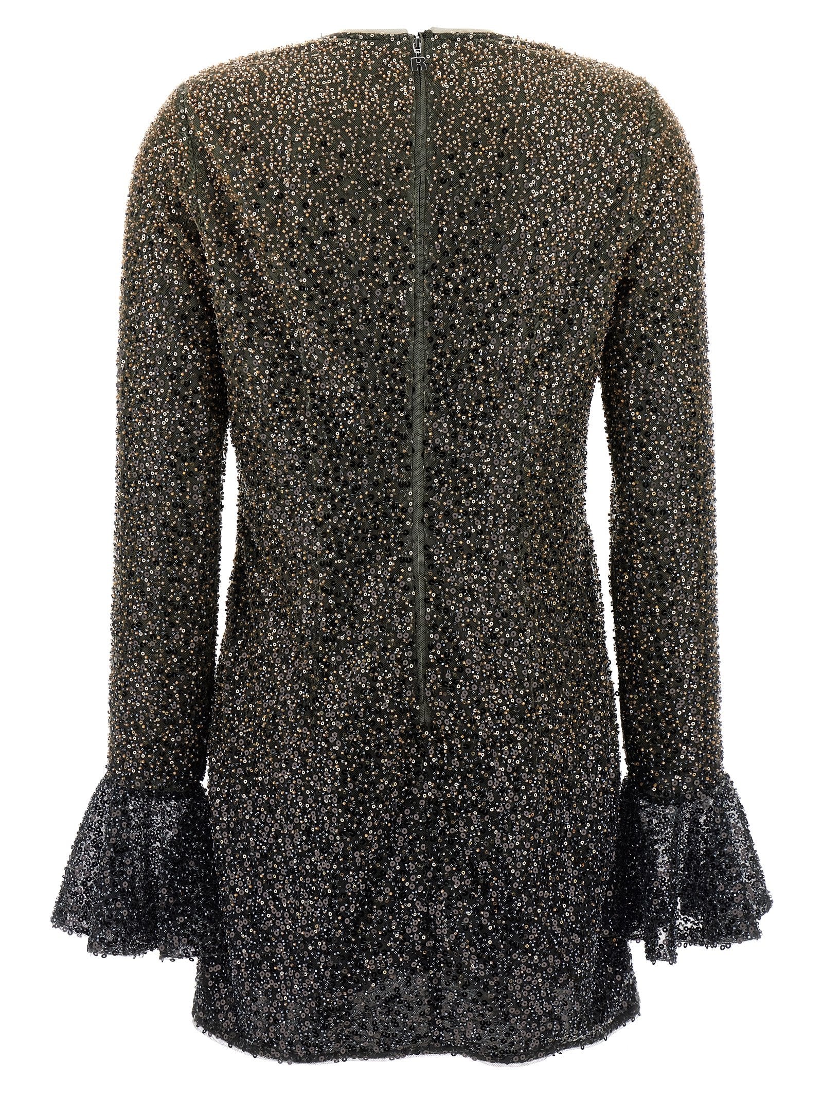 Rotate Birger Christensen Beaded Ls Mini Dress - view 2