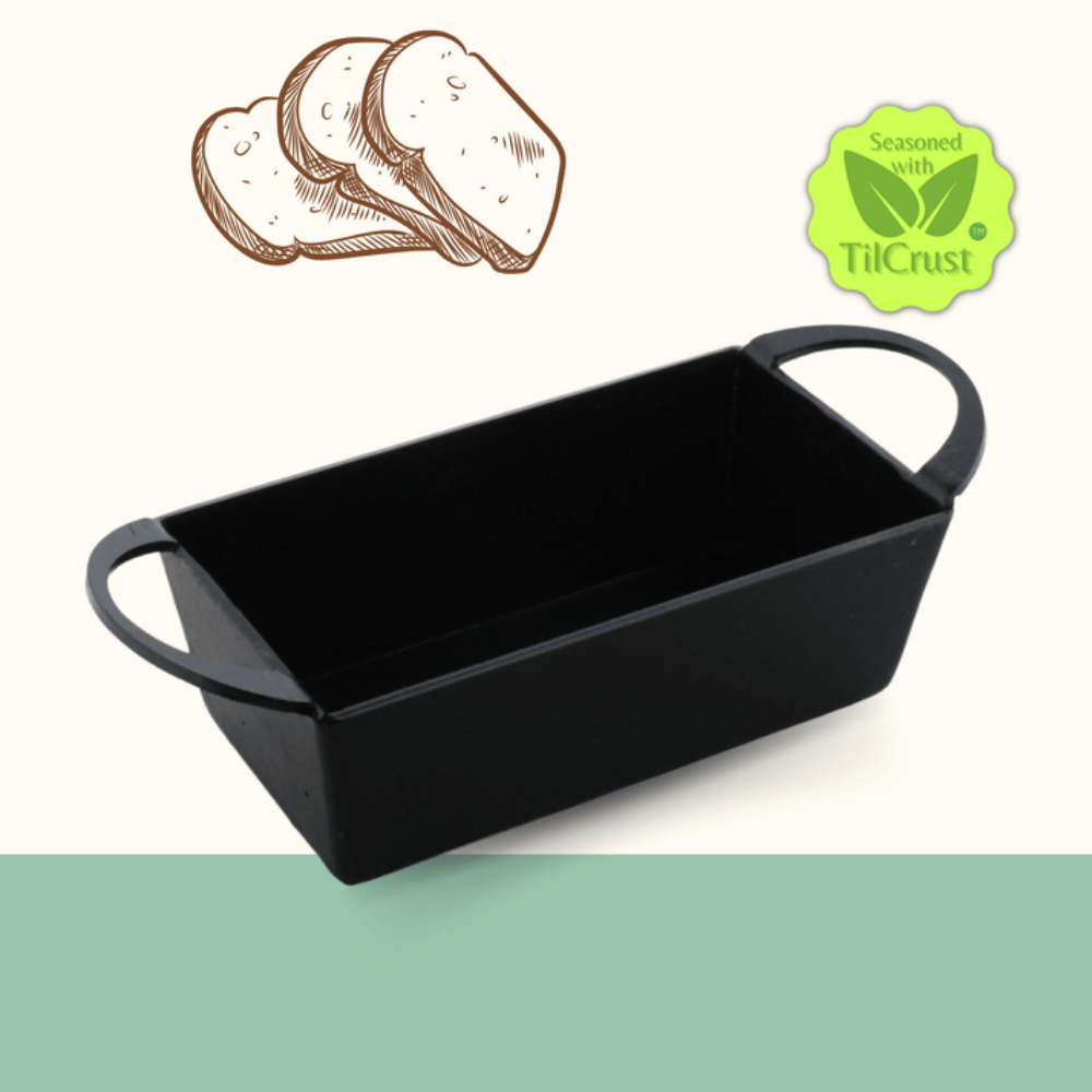 Trilonium Triple seasoned Iron bread mould pan 20cm | Black - view 3