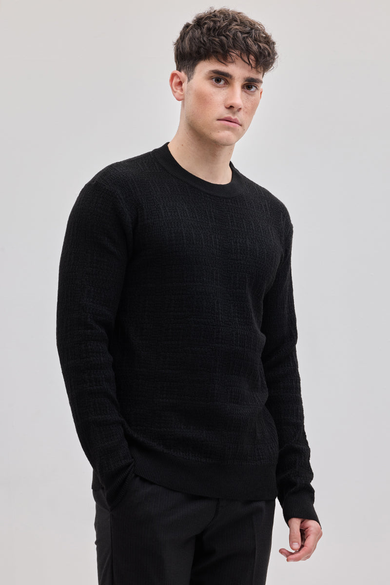 SNITCH Black Knitted Sweater - view 7